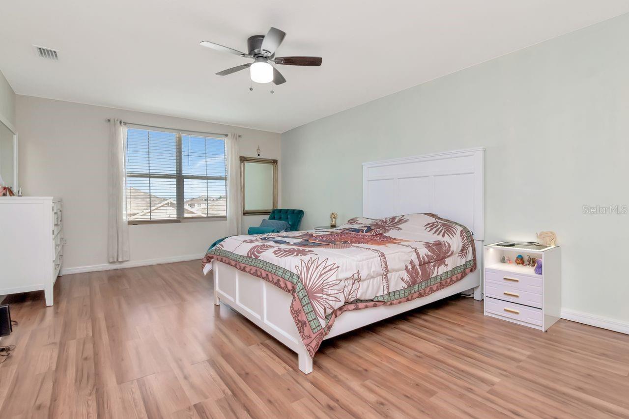 Spacious Primary Bedroom with walk in closet