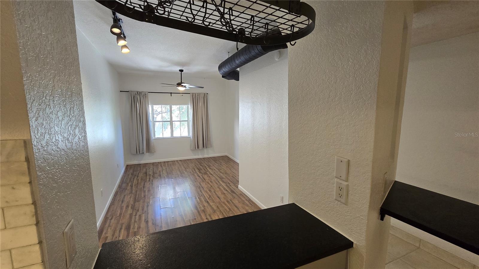 living room view from kitchen