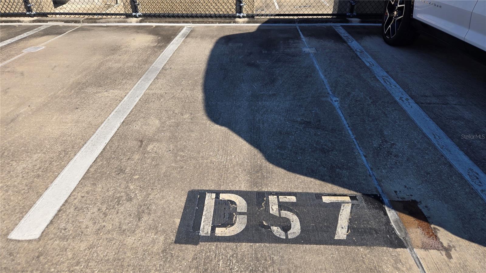 Deeded parking slot D57 3rd floor