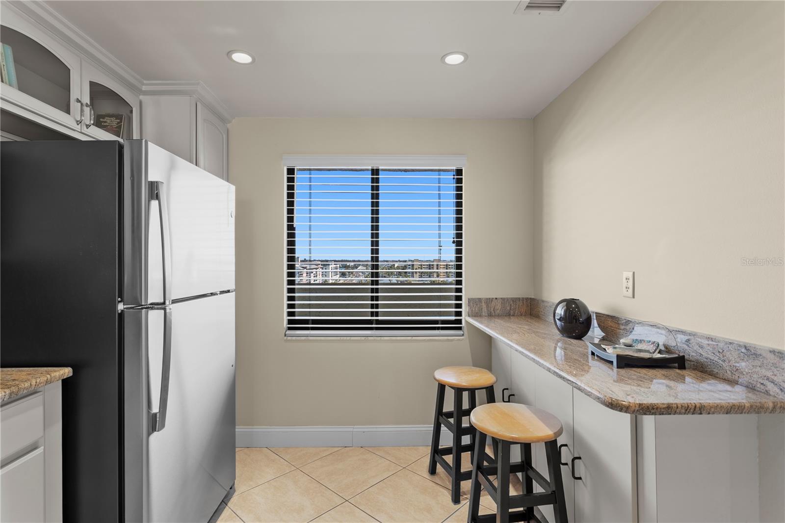 From the kitchen window, one can see more water in the intercoastal waterway.