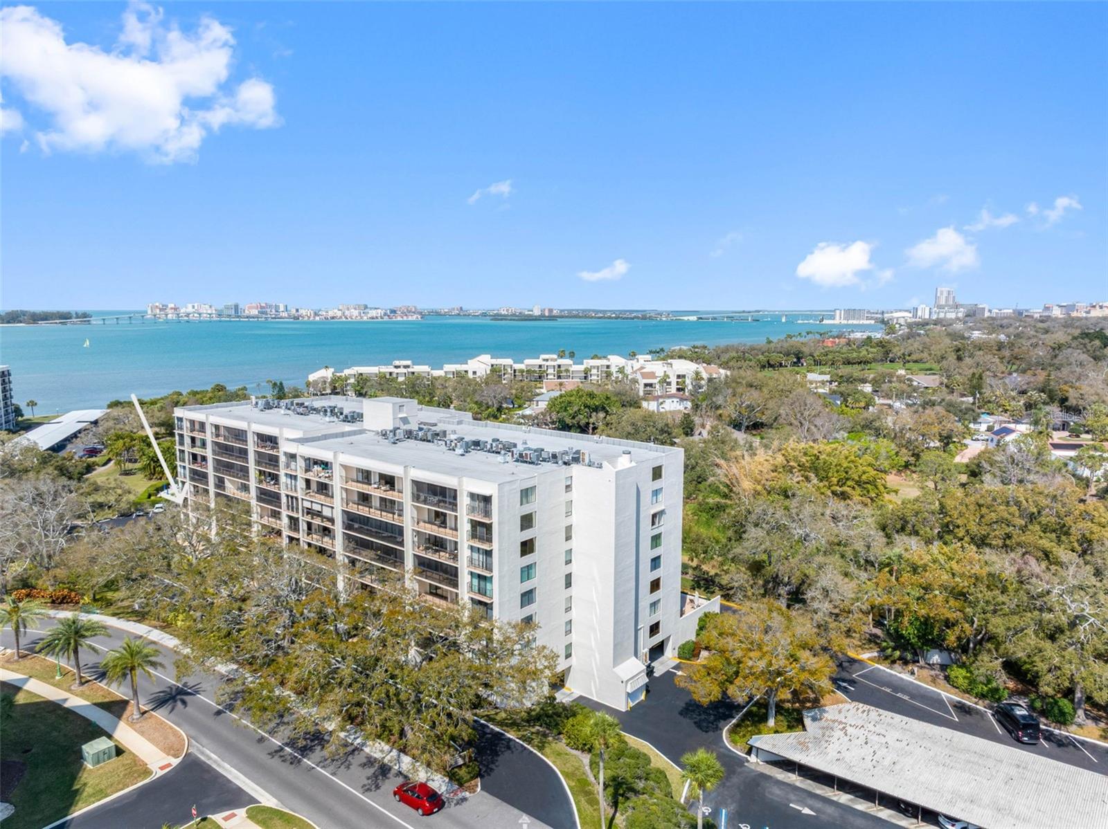 SW corner Location with incredible Intracoastal & Sand Key views