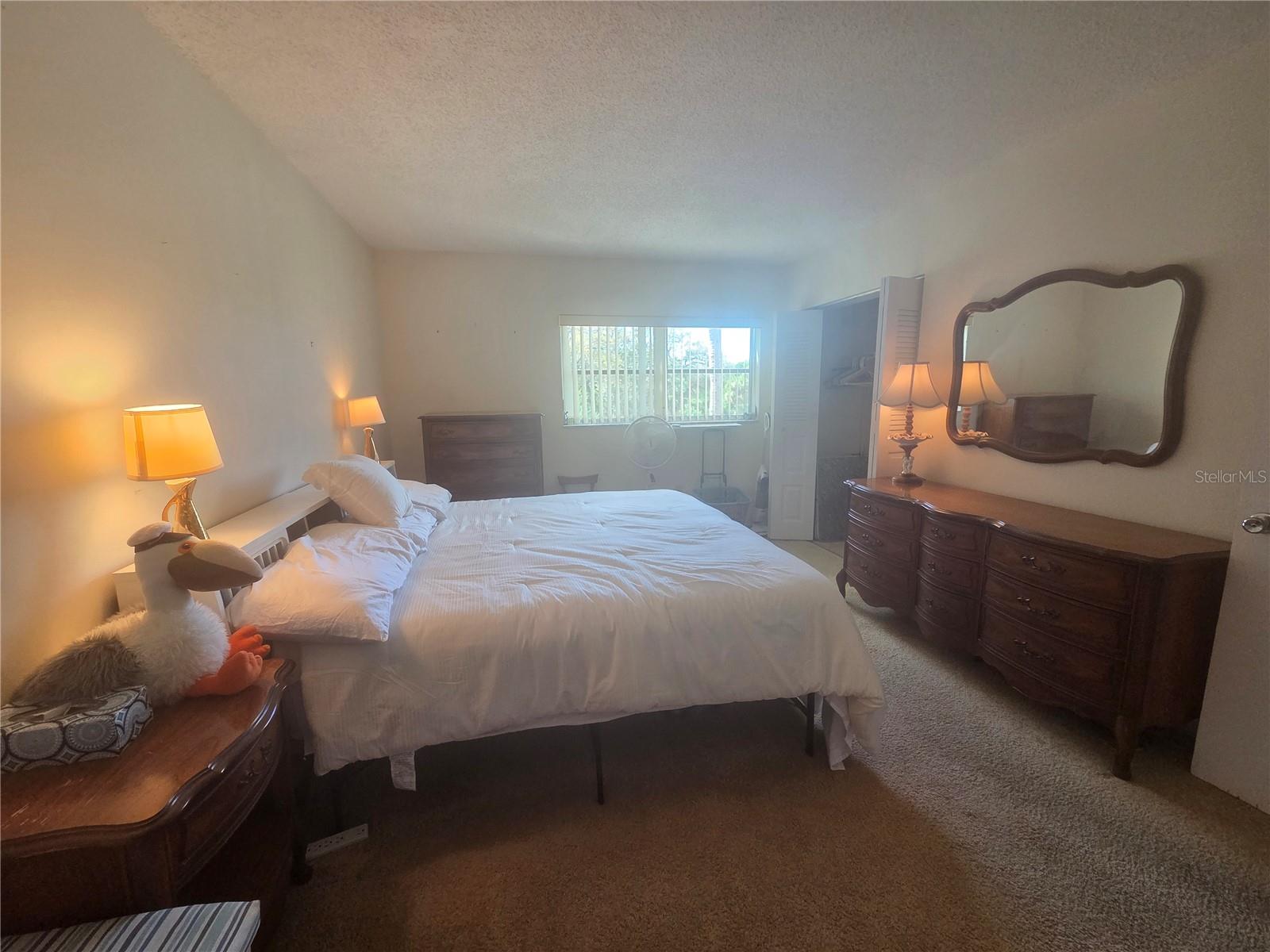 Large bedroom with 2 closets