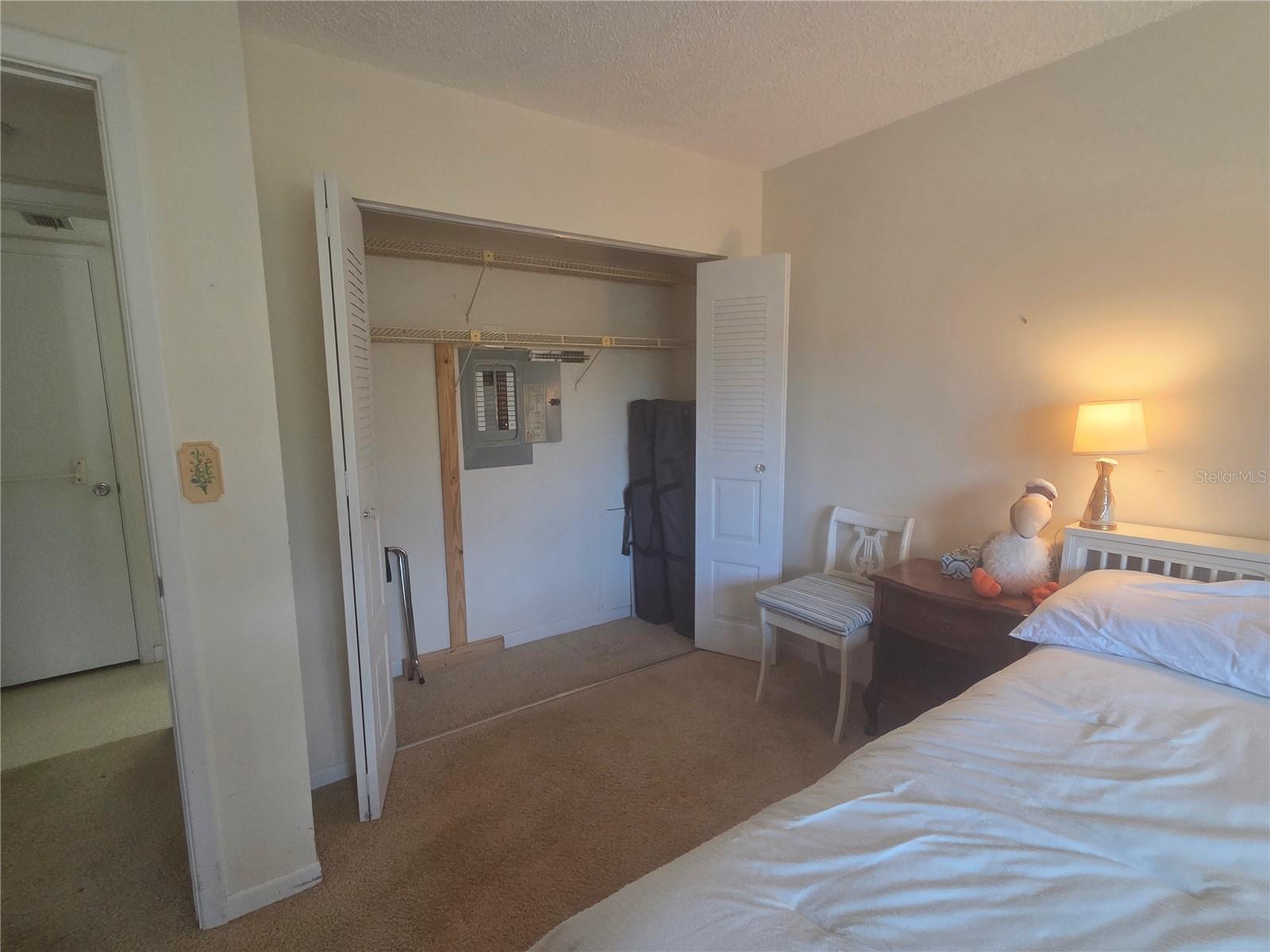 2 closets in bedroom