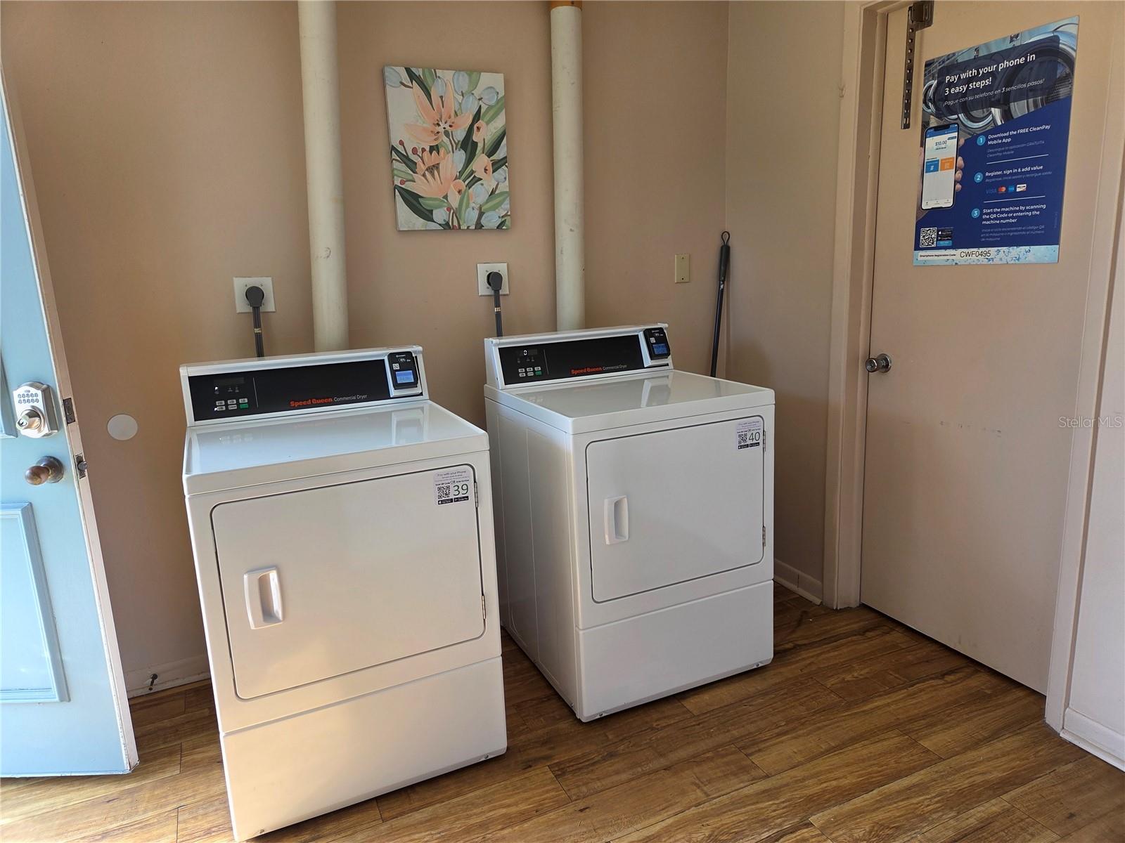 Brand new washers & dryers for Building N