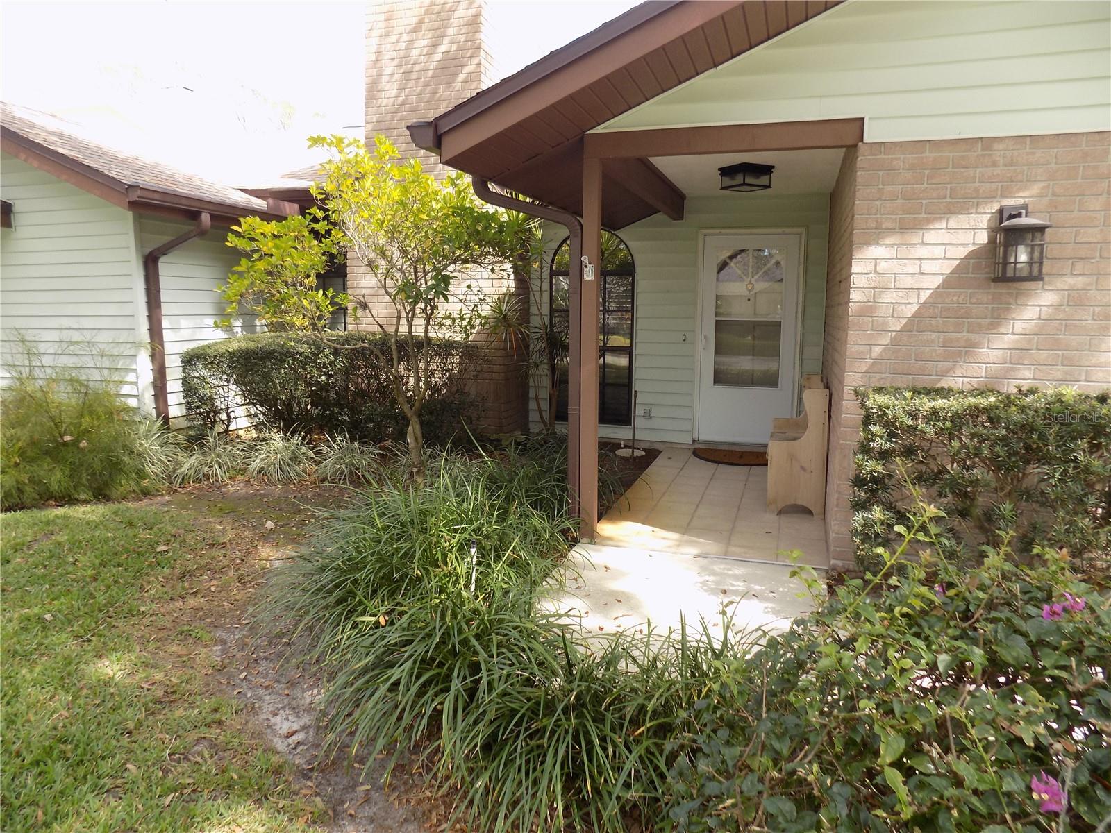 Welcome Home!  Front entry walk.
