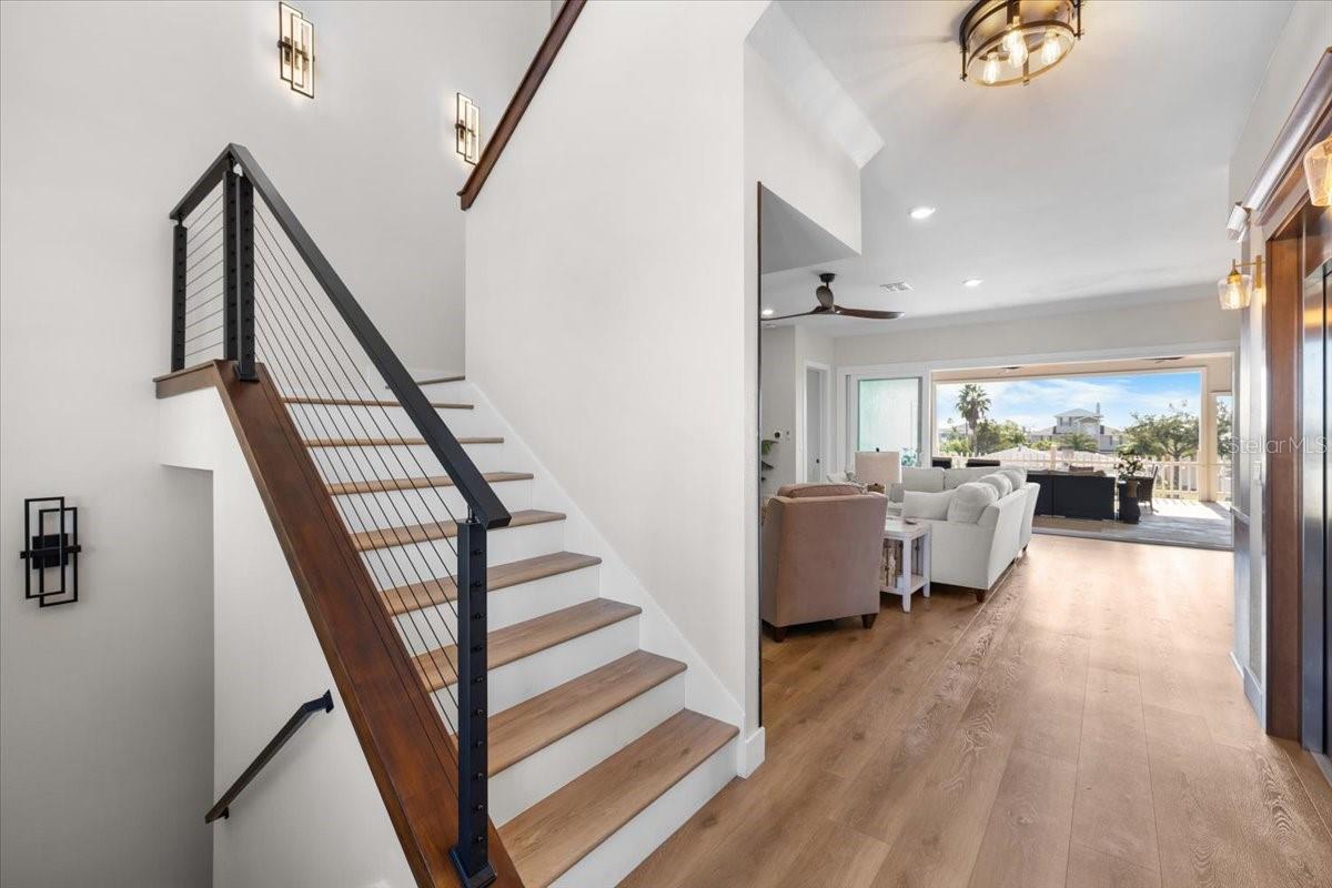 Stairs going to 3rd floor