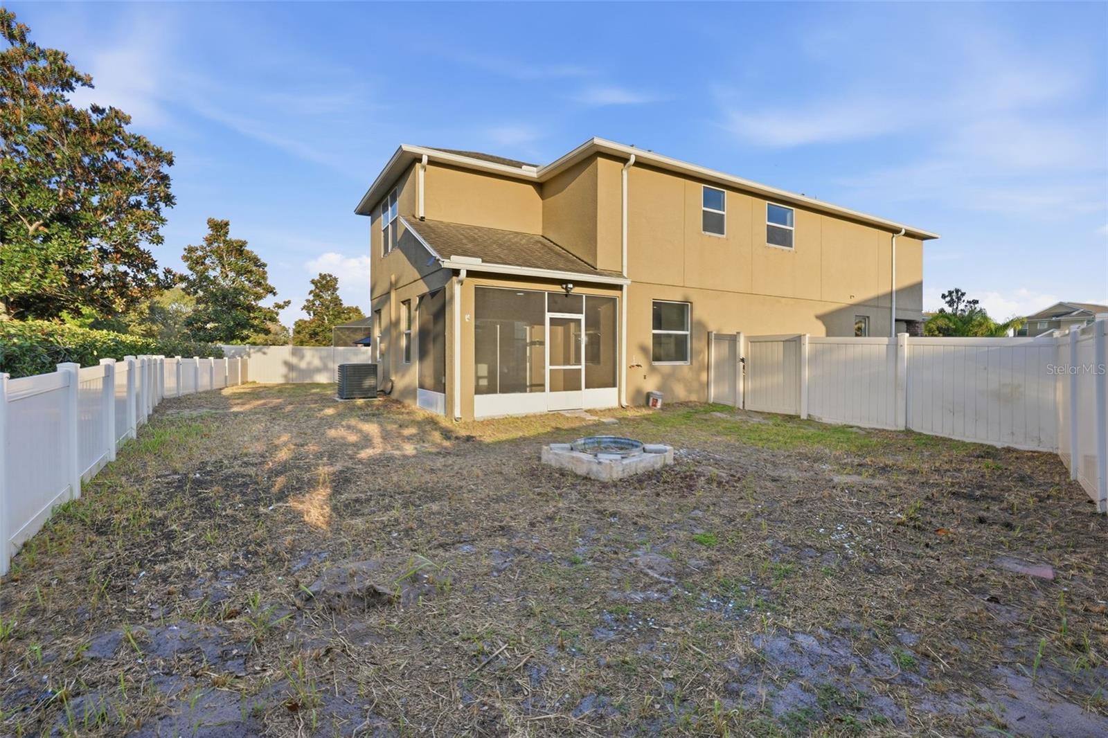 The start of enjoying your back yard is this fire pit - the rest is only limited by your imagination.