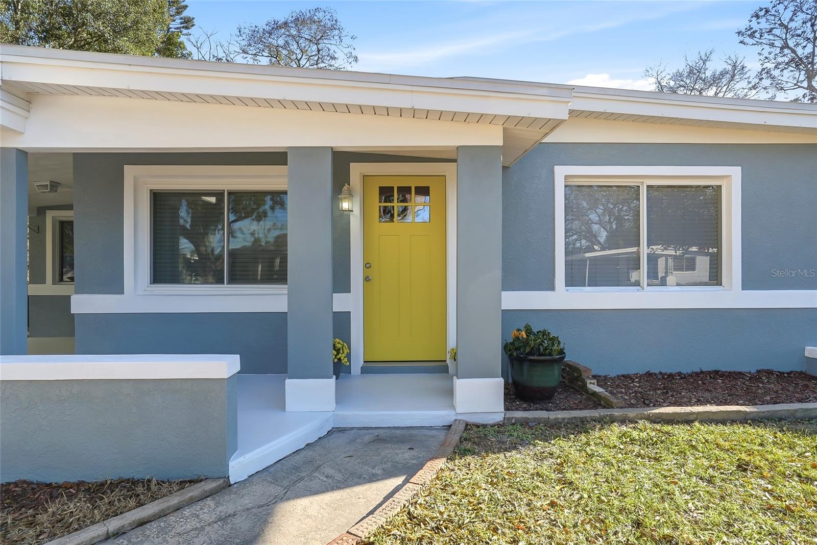 Freshly painted exterior