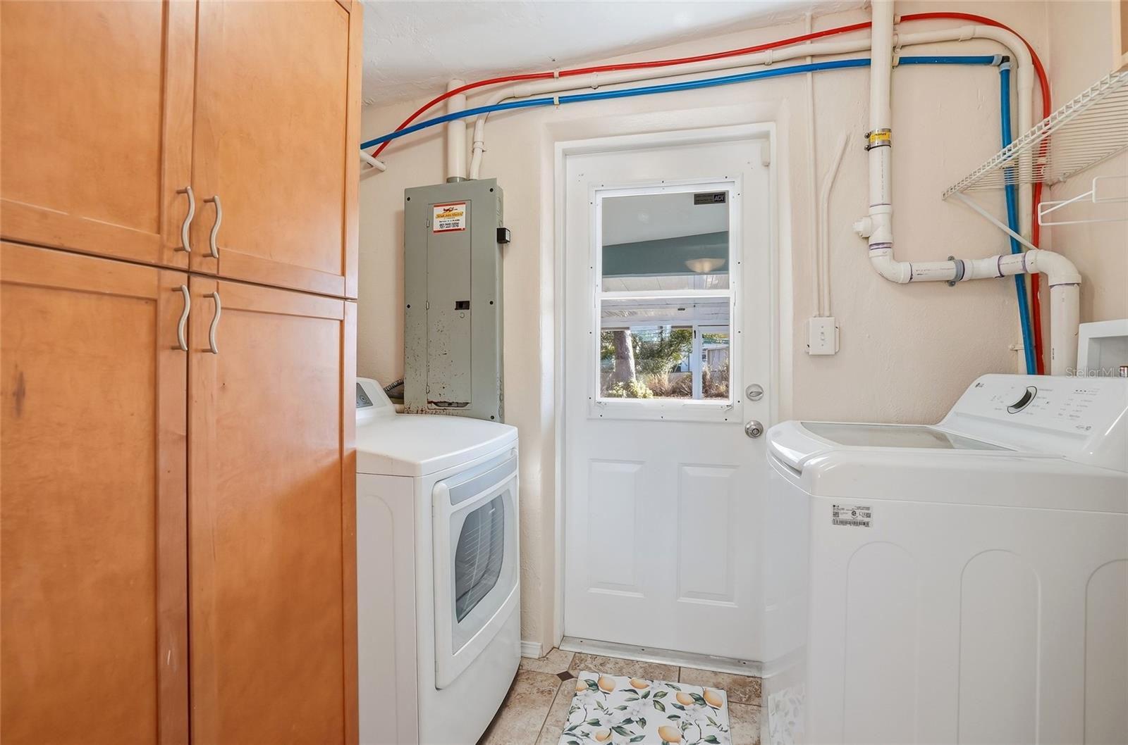 Inside Laundry with new Washer