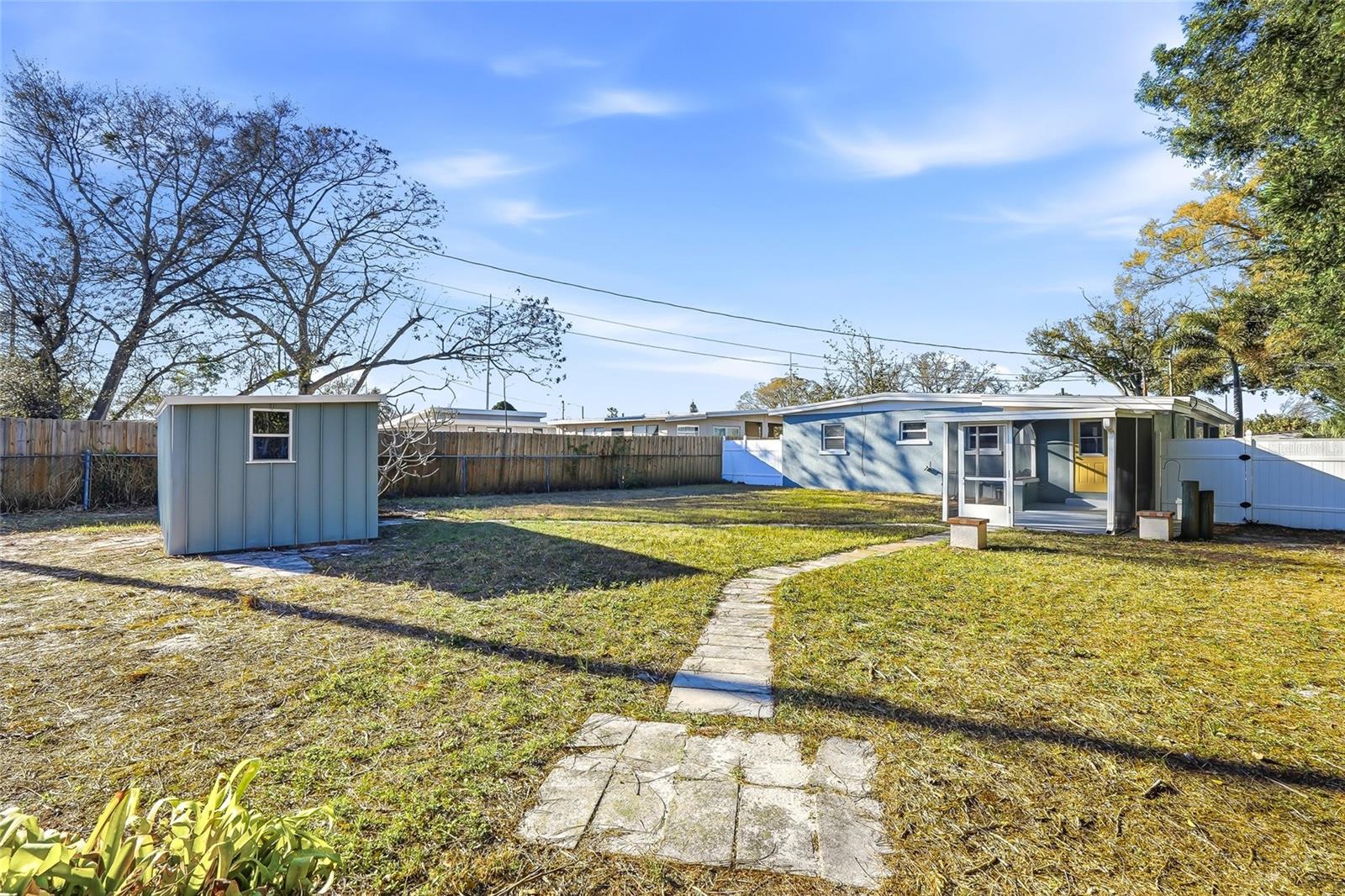 Back Yard with Shed