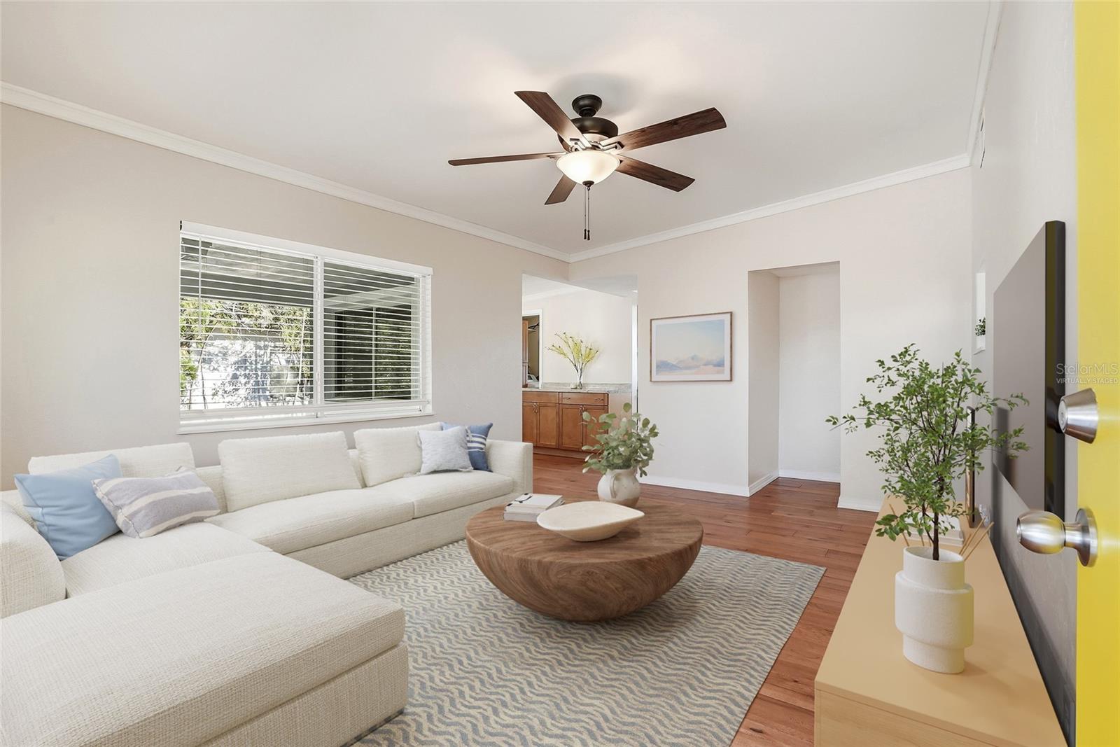 Living Room Virtually Staged