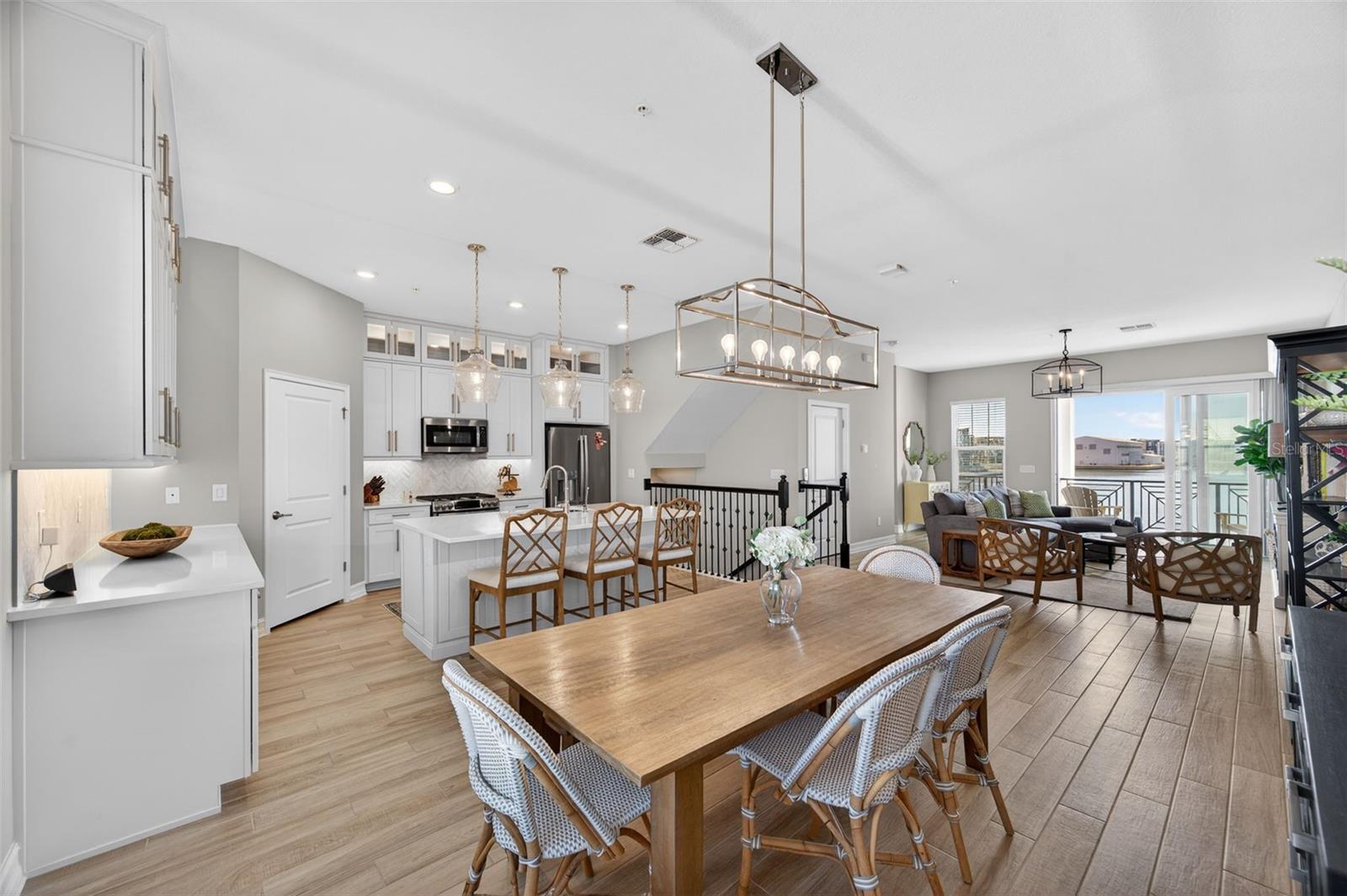 Open concept allowing for natural light and stunning water views