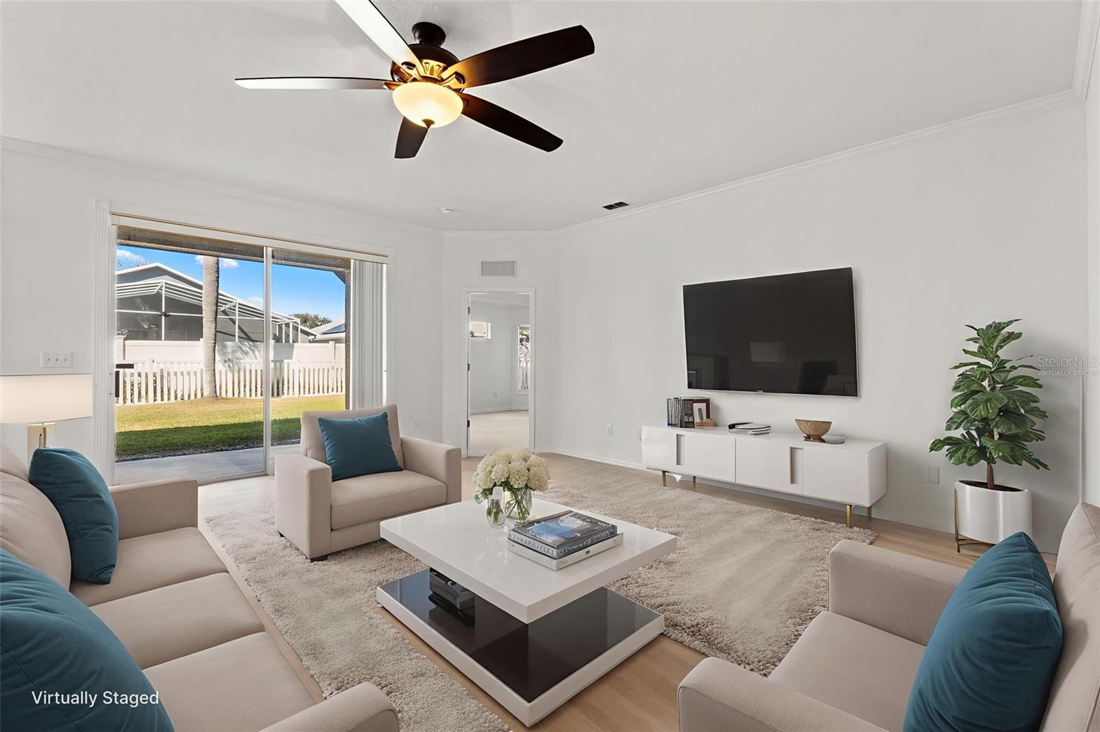 Virtually Staged. Furniture and decor shown are for illustrative purposes only.