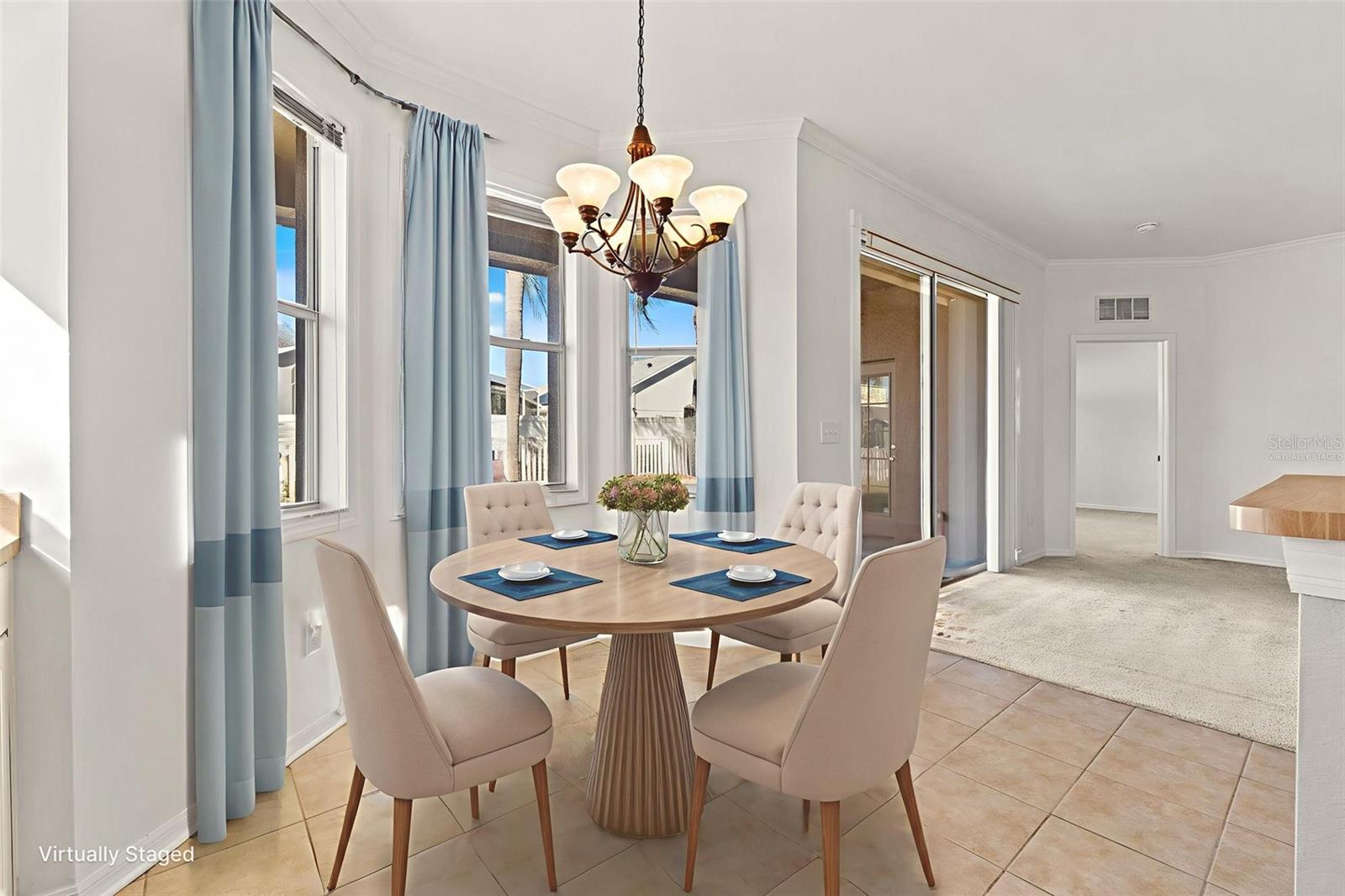 Virtually Staged. Furniture and decor shown are for illustrative purposes only.