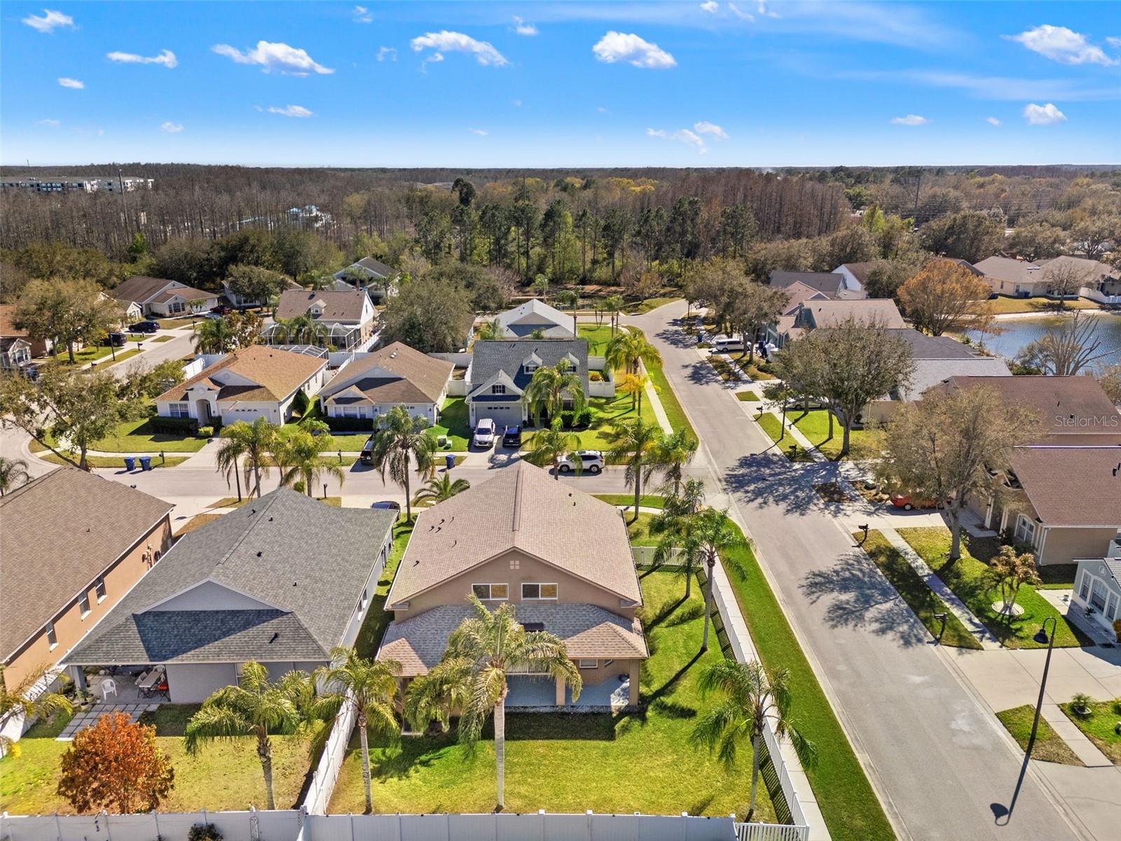 Backyard has room for a pool and pet friendly fenced