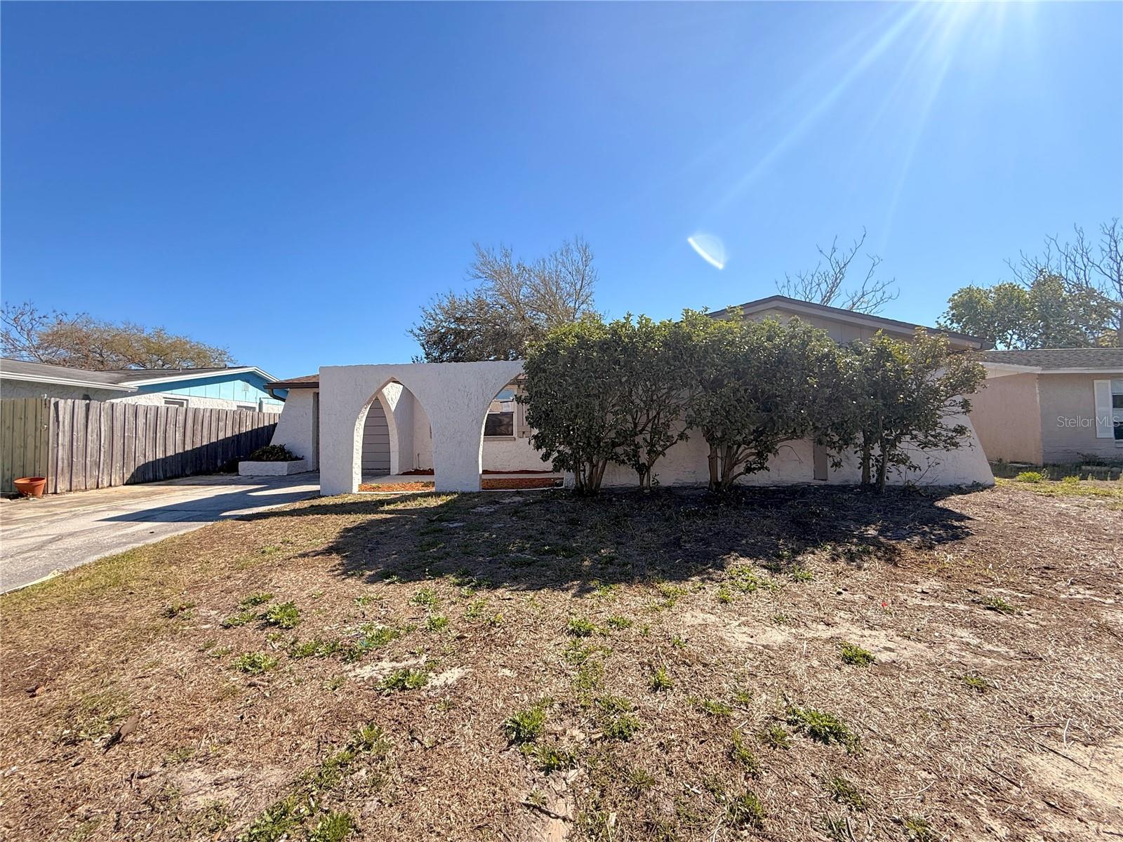 3 True bedrooms; 2 inside bathrooms. Fresh paint inside and outside. Double parking pad