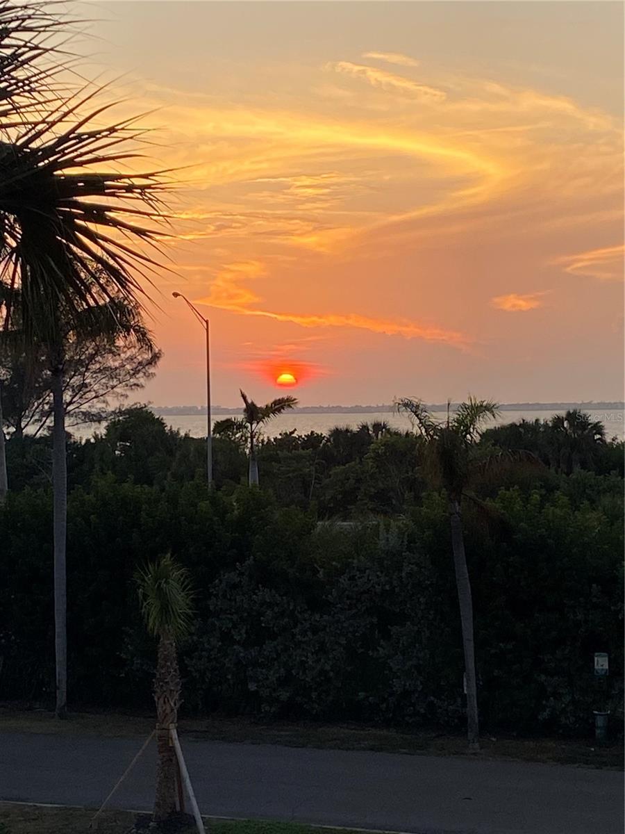 Sunset picture from balcony