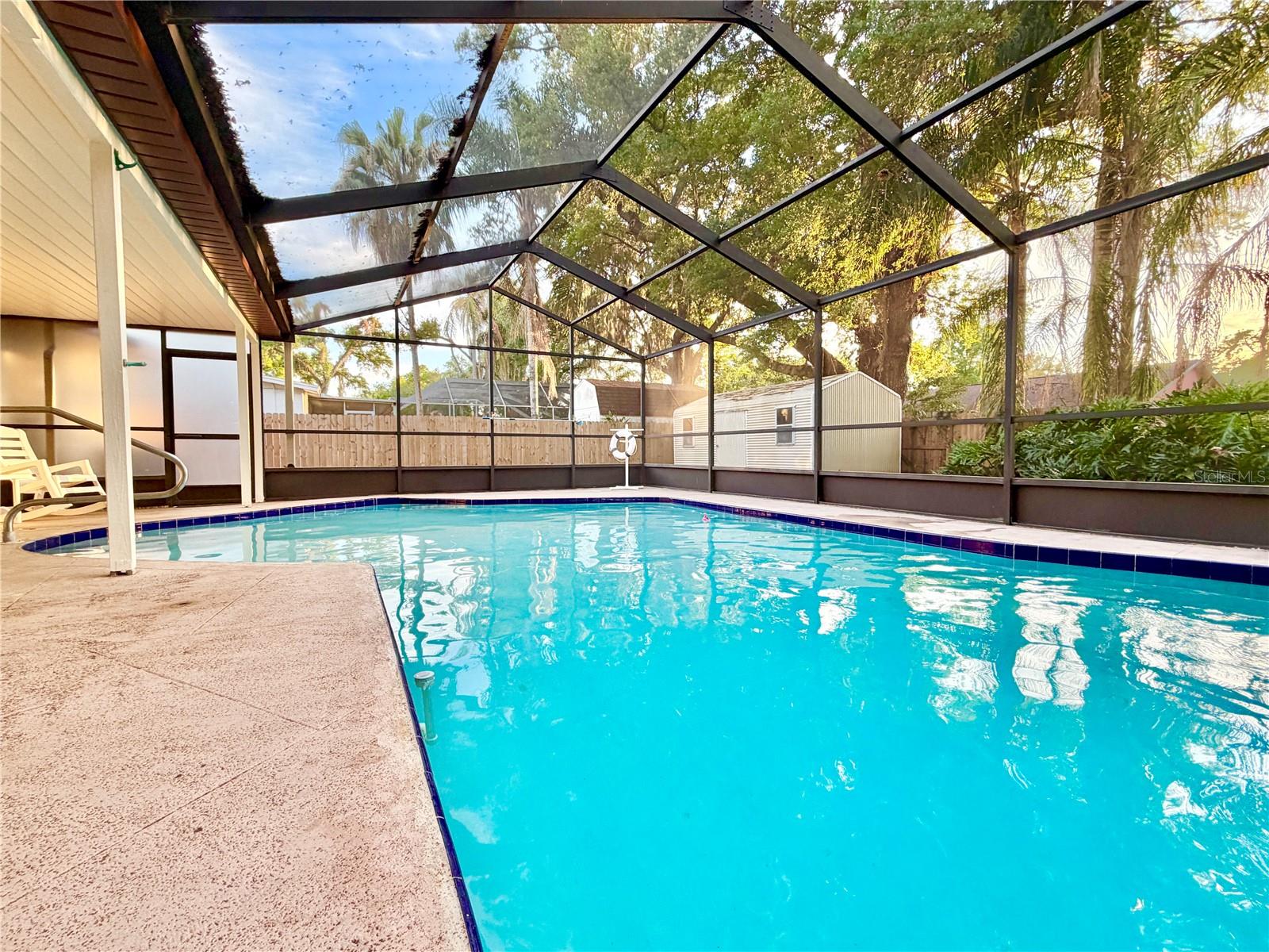 Beautiful, oversized pool with daily sunsets!