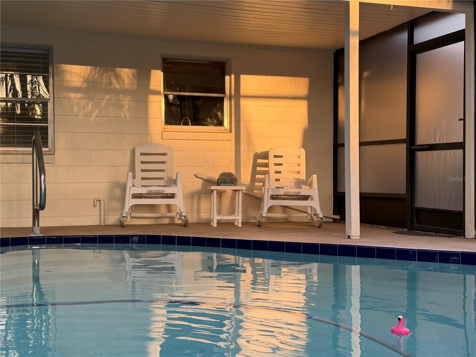 Beautiful, oversized pool with daily sunsets!