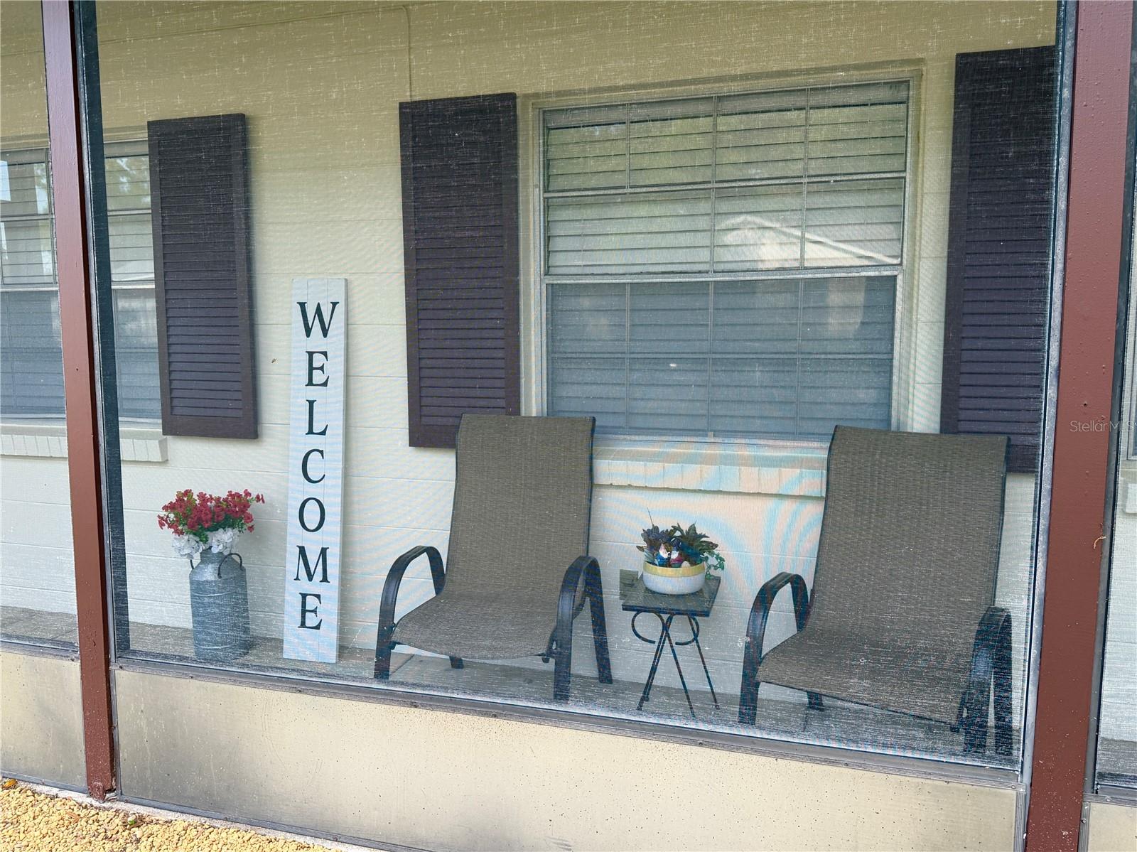 A place to relax and watch the neighborhood happenings.