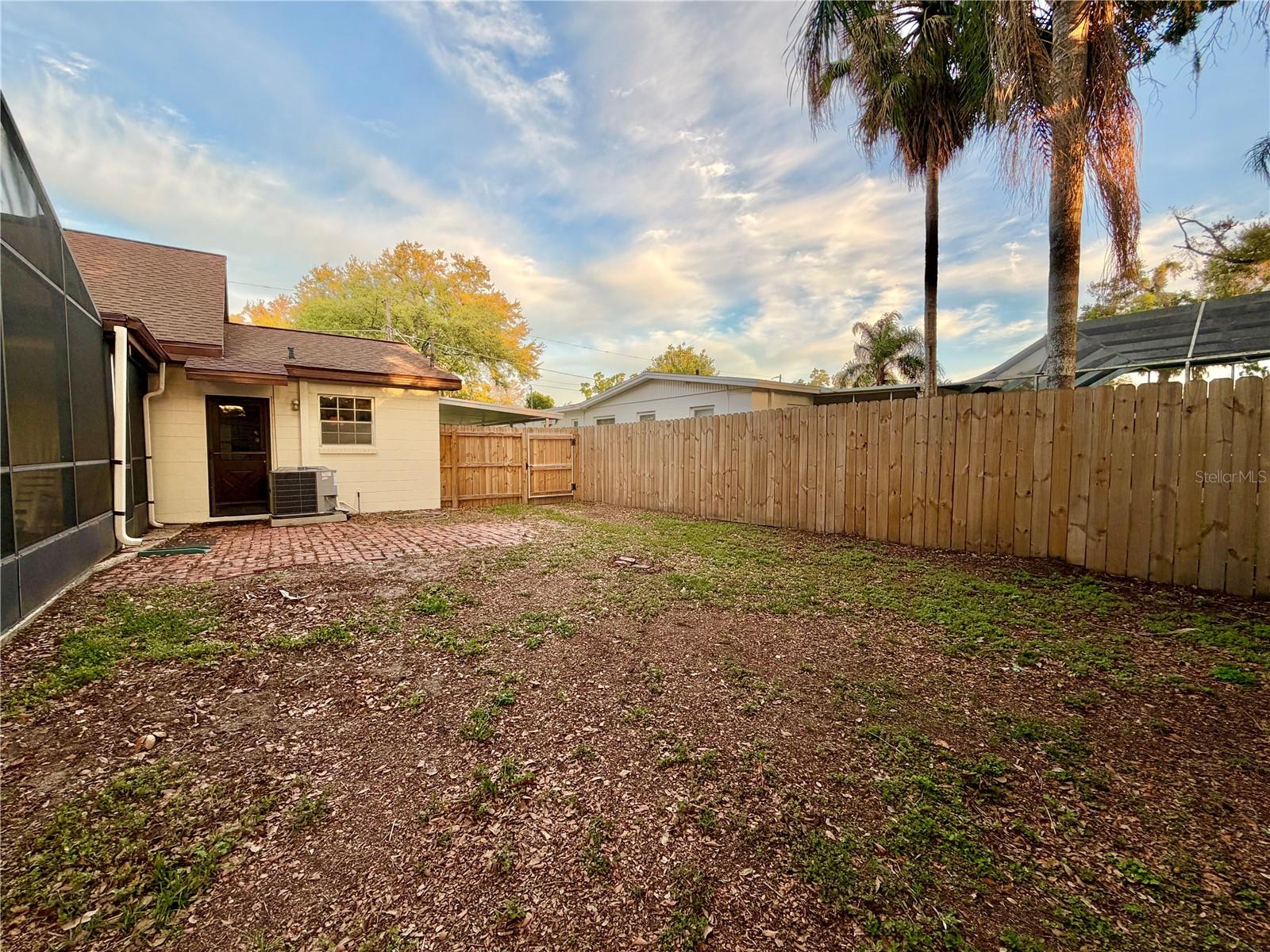 Completely fenced in yard.