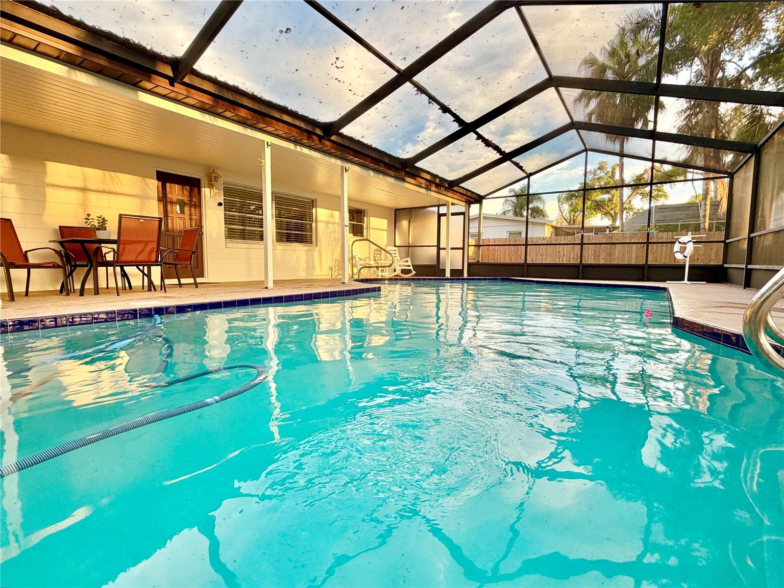Beautiful, oversized pool with daily sunsets!