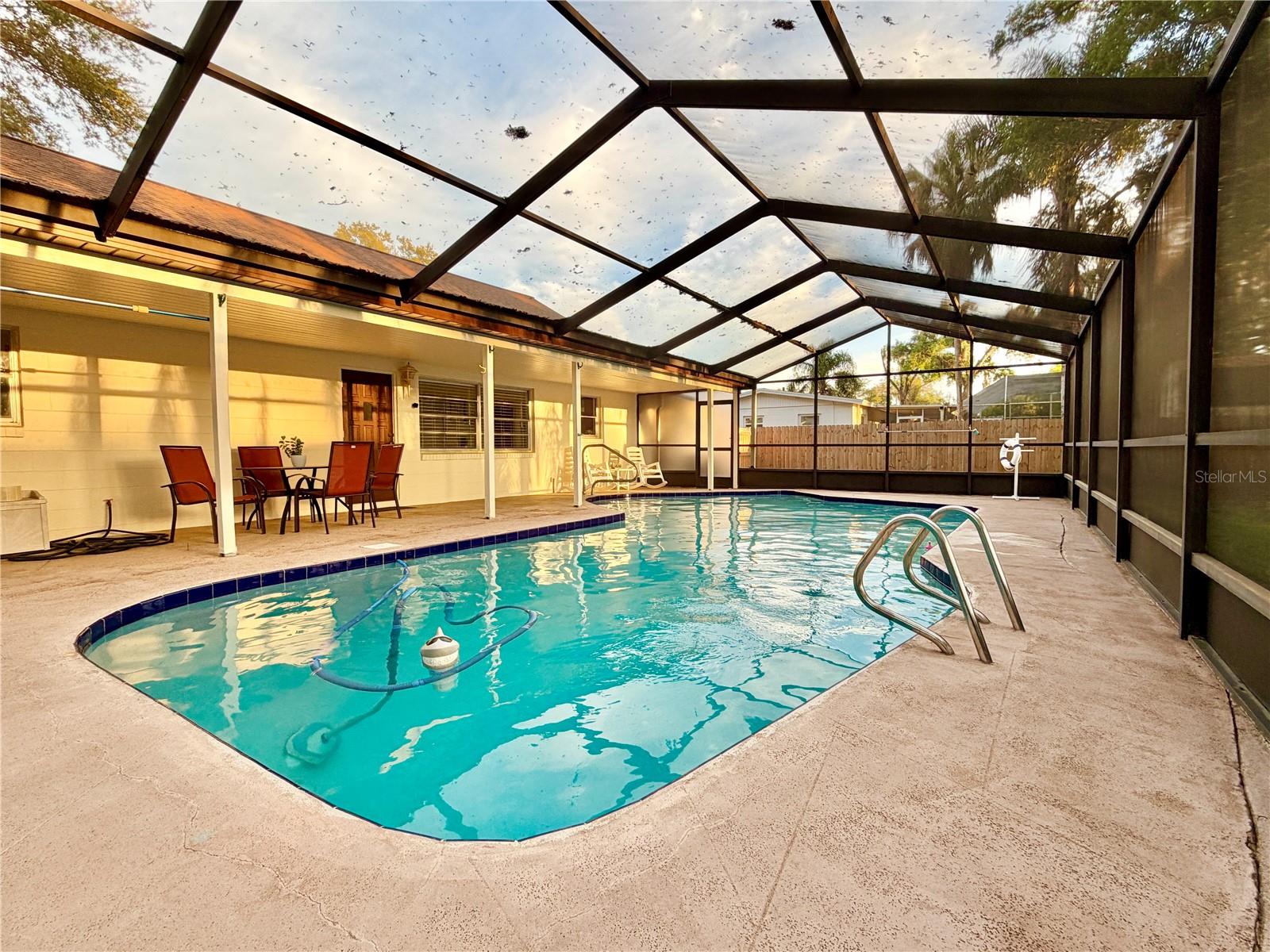 Beautiful, oversized pool with daily sunsets!