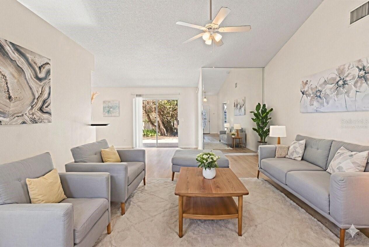 Virtually Staged Living Room