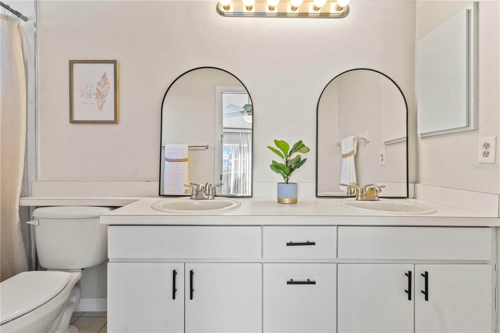 Double vanities in the Primary bath