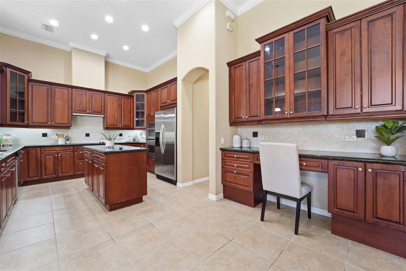 Kitchen with ample cabinets