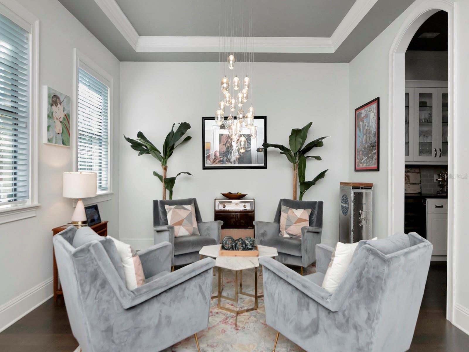 Living room (original design called for this space to be the Dining room)