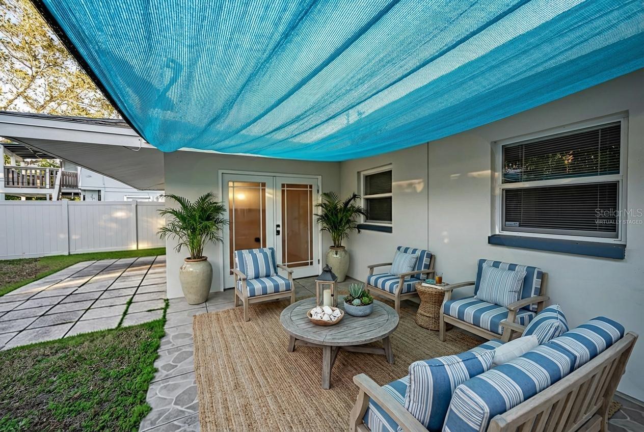 Virtually Staged Patio area