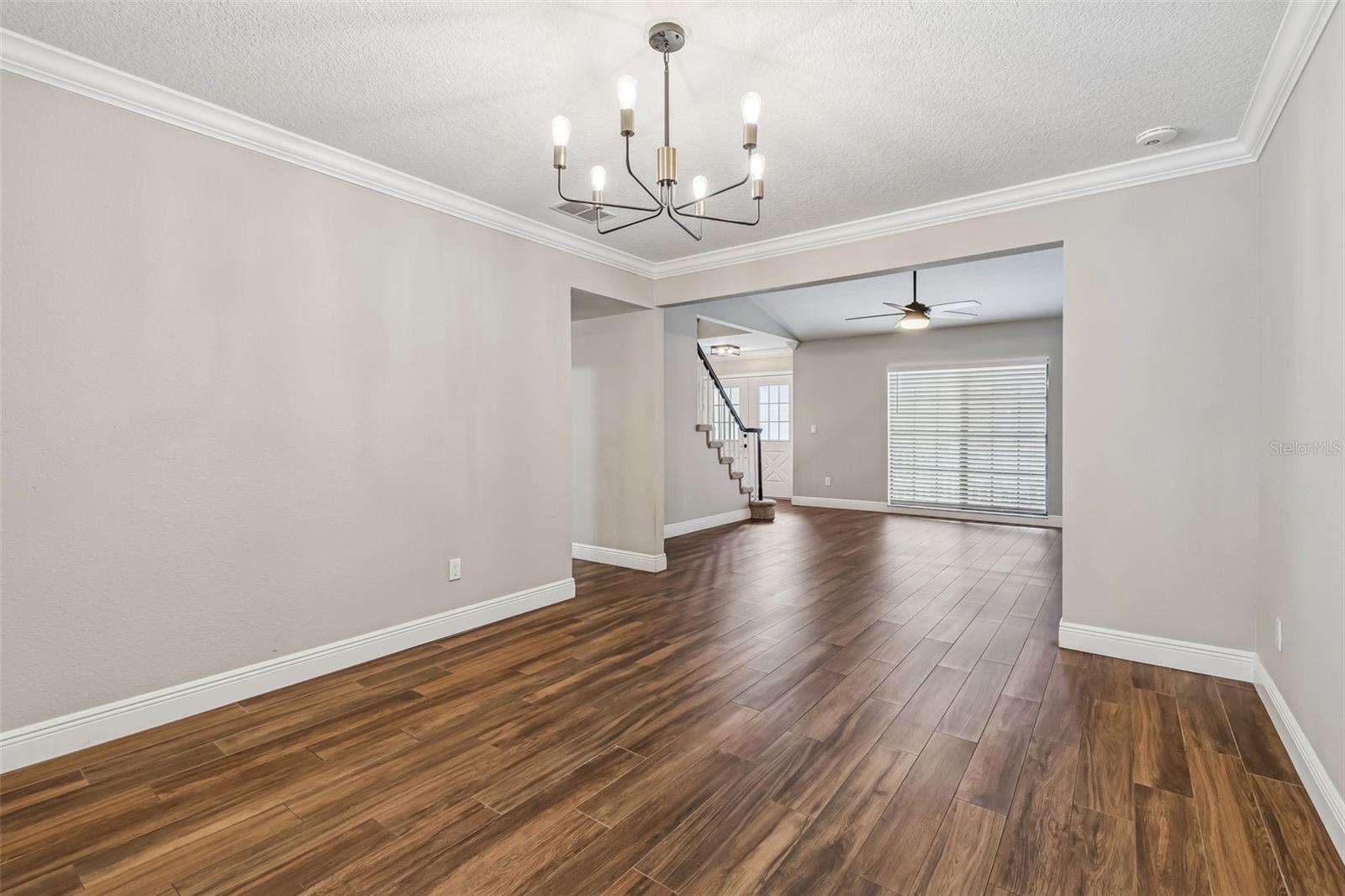 Formal Dining Room into Living Room