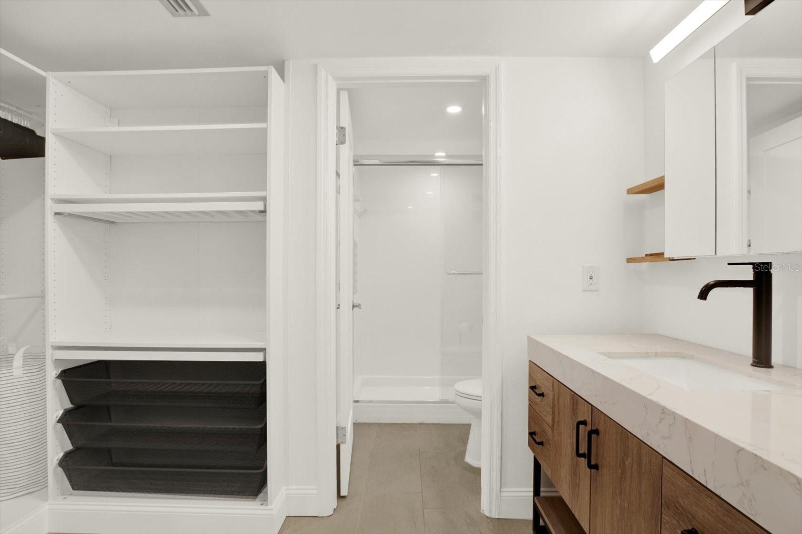 Primary Bath and Closet