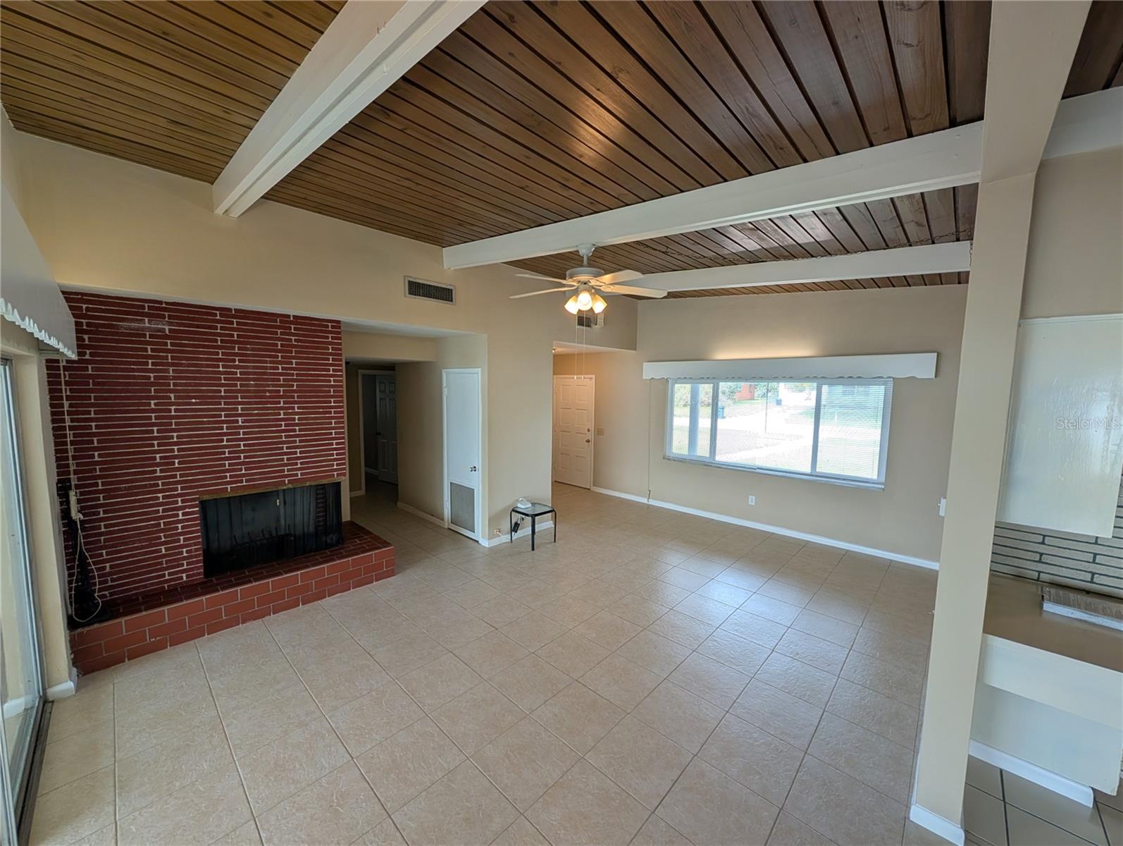 Living Room Fireplace  N.W. View