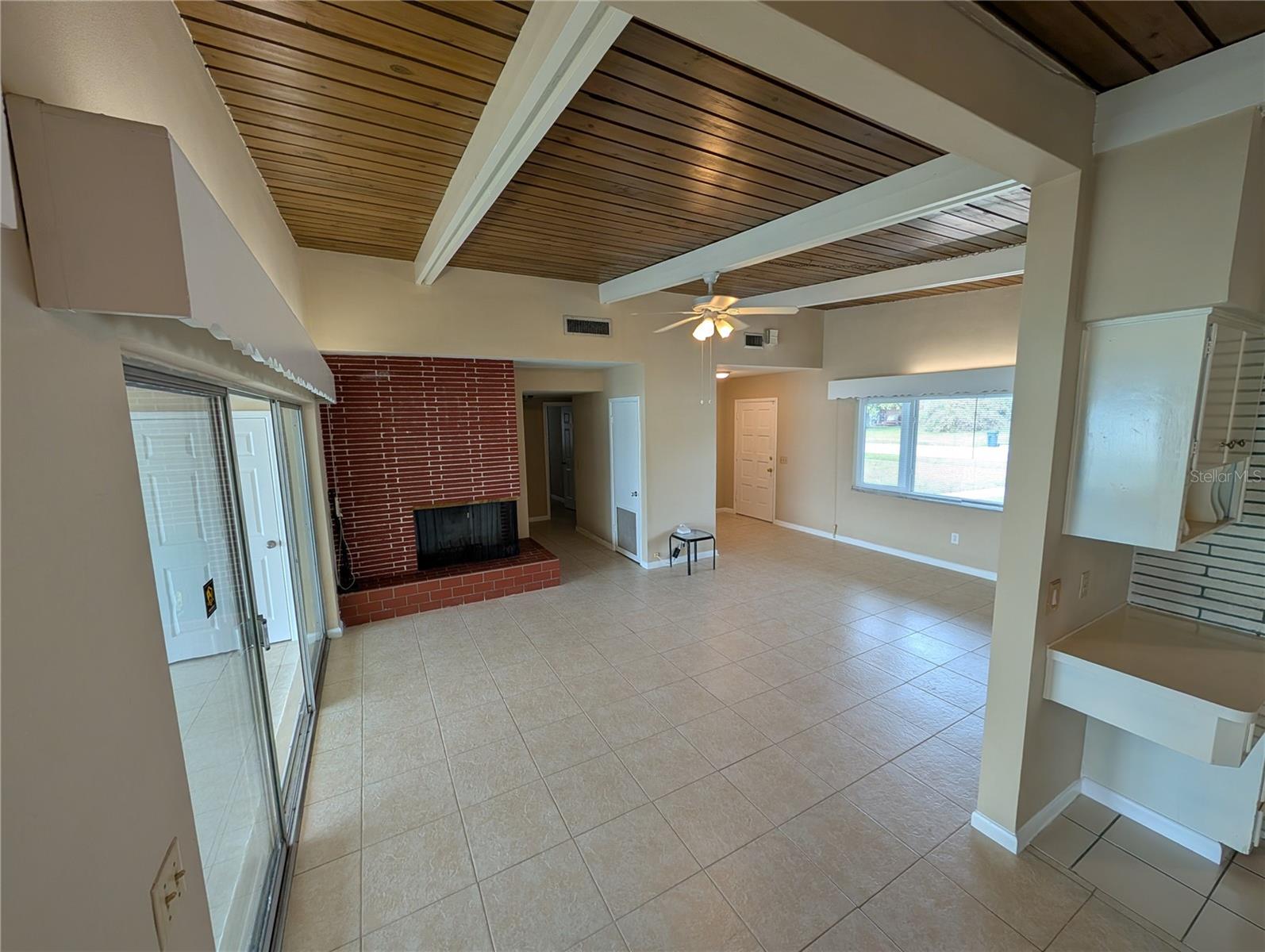 Living Room Fireplace W. View