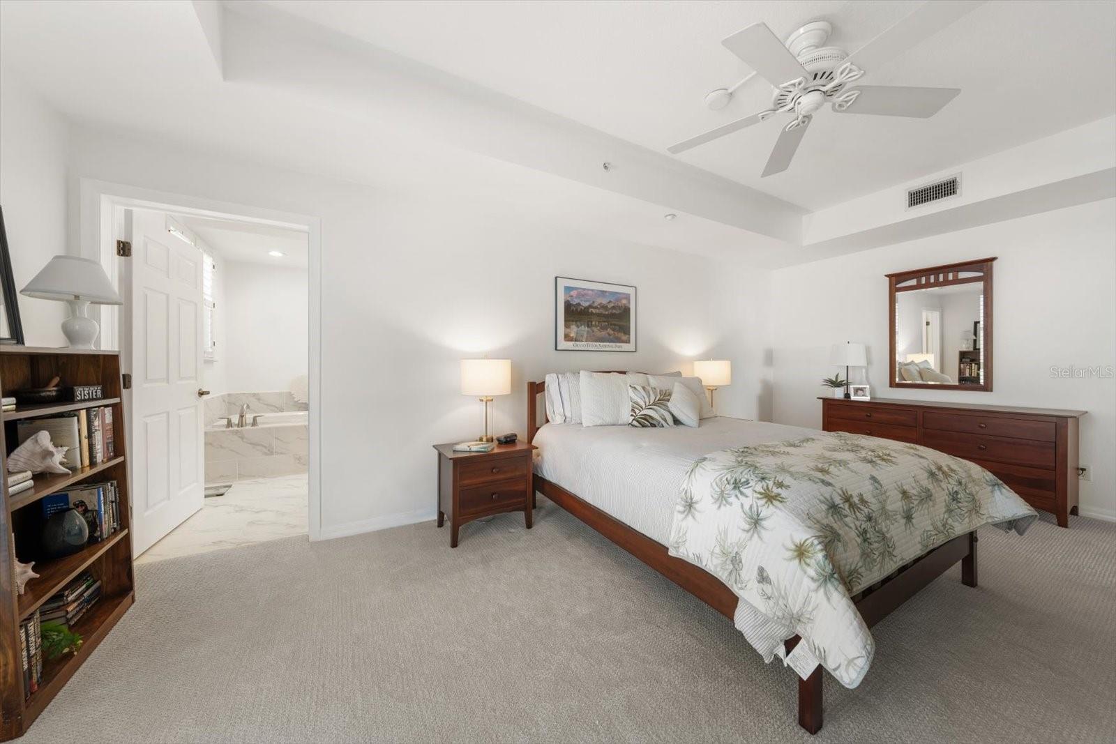 Spacious primary suite.