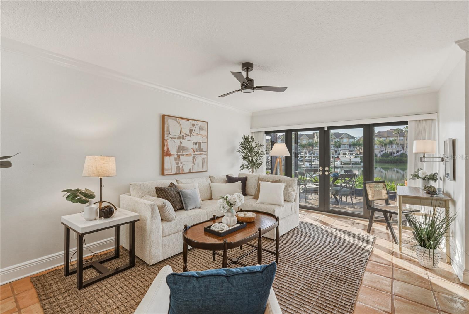 Family Room with Full Water View