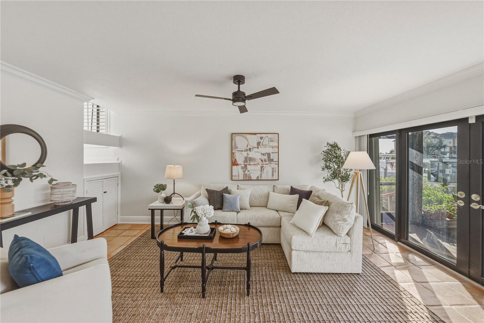Family Room with Full Water View
