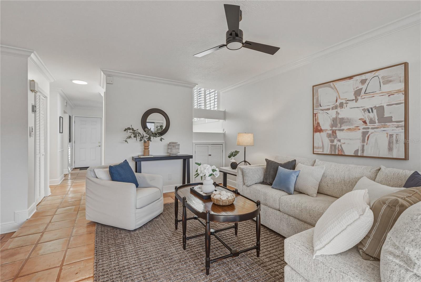 Family Room with Full Water View