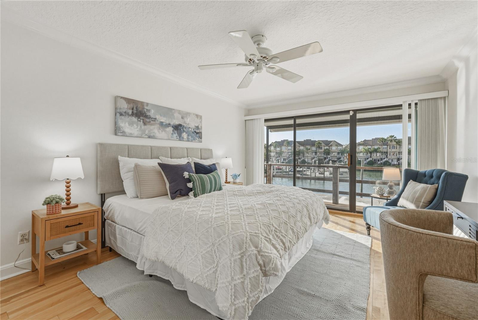 Primary Suite with Full Water View and Private Balcony