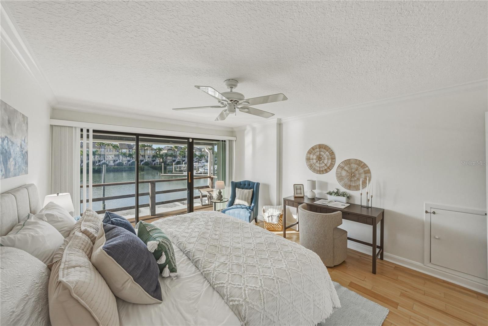 Primary Suite with Full Water View and Private Balcony