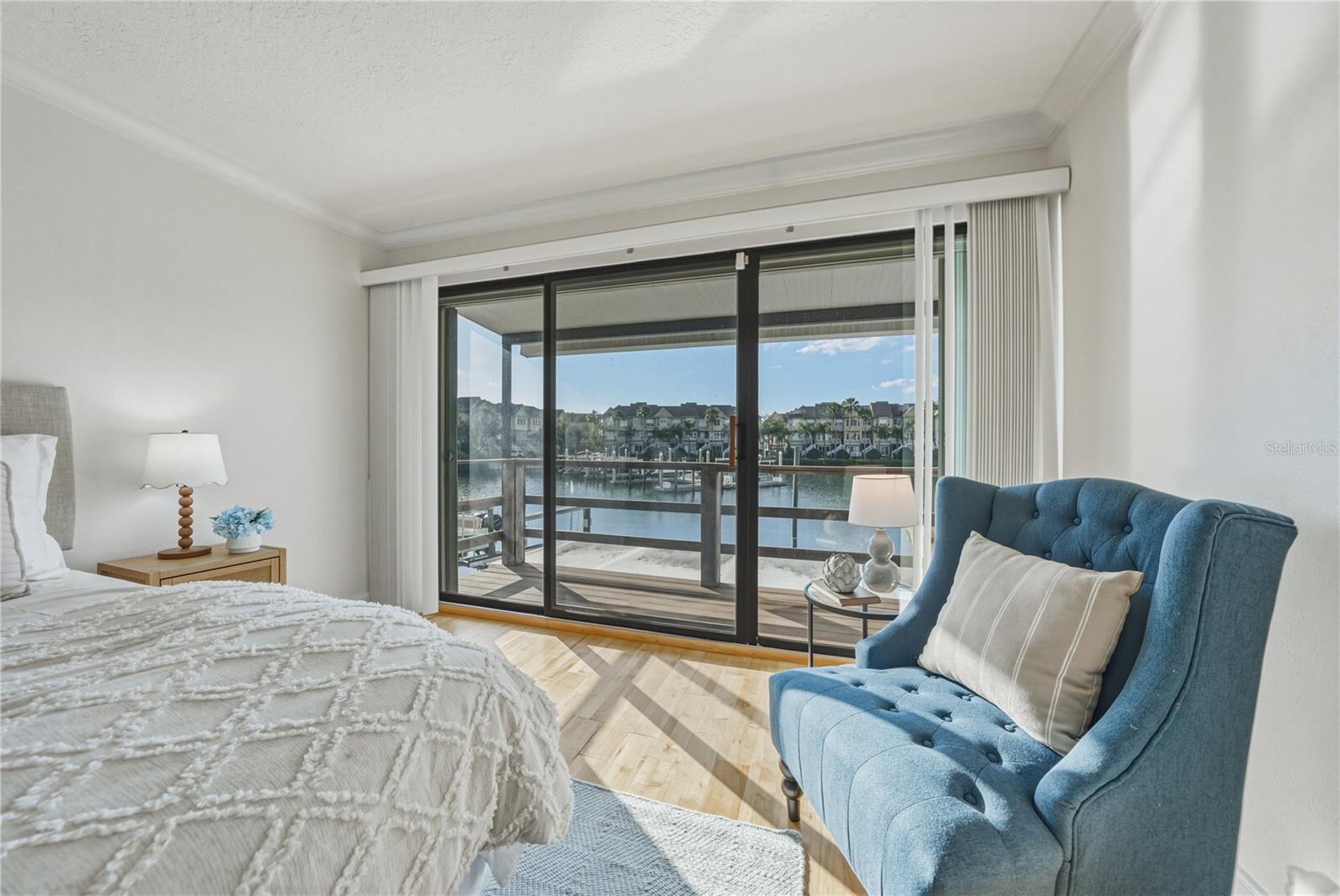 Primary Suite with Full Water View and Private Balcony