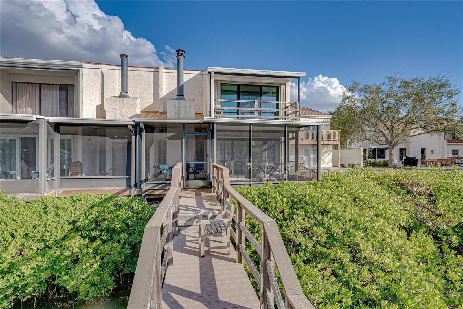 Rear of Unit and Private Dock