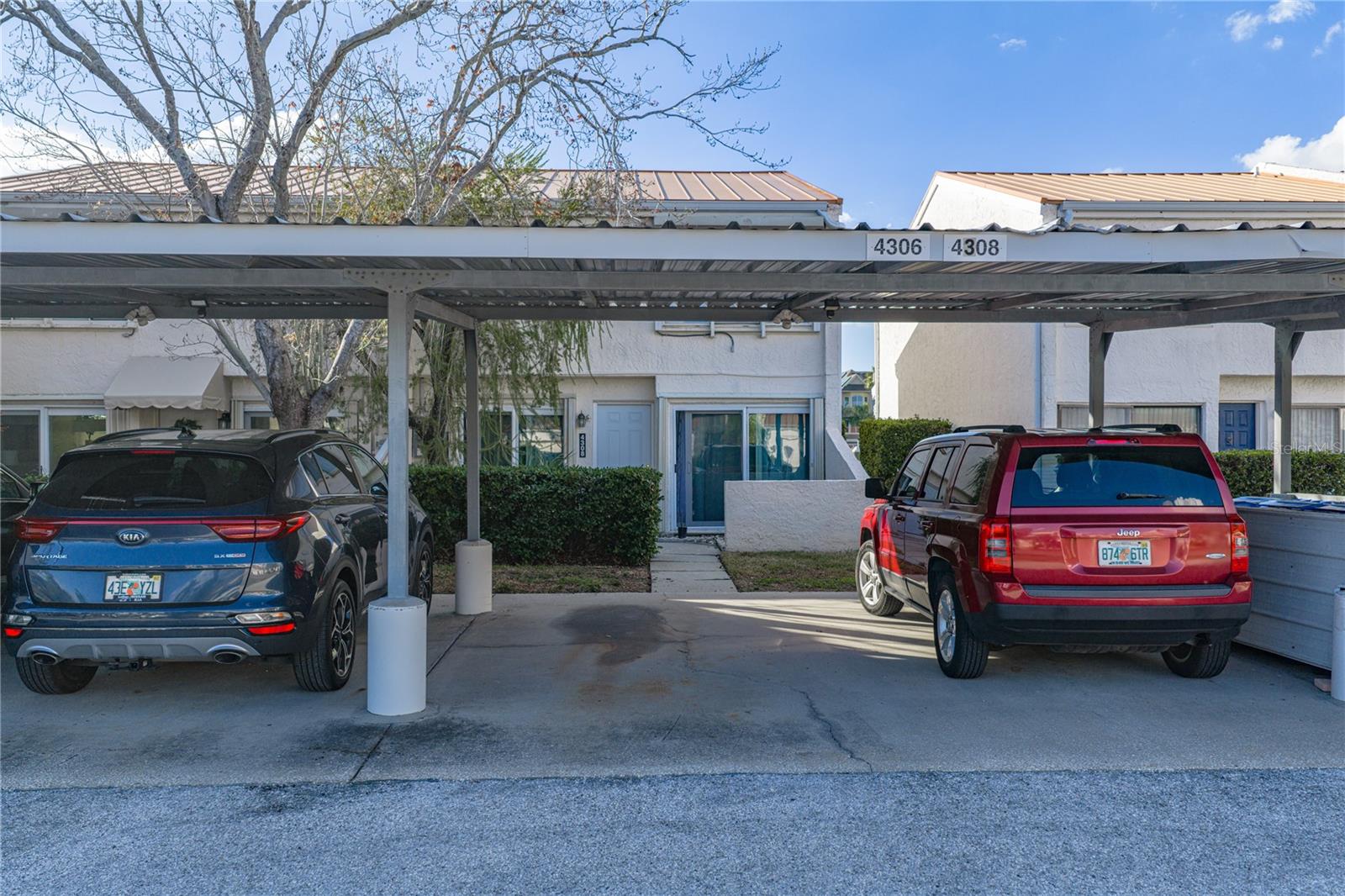 Covered Carport Parking