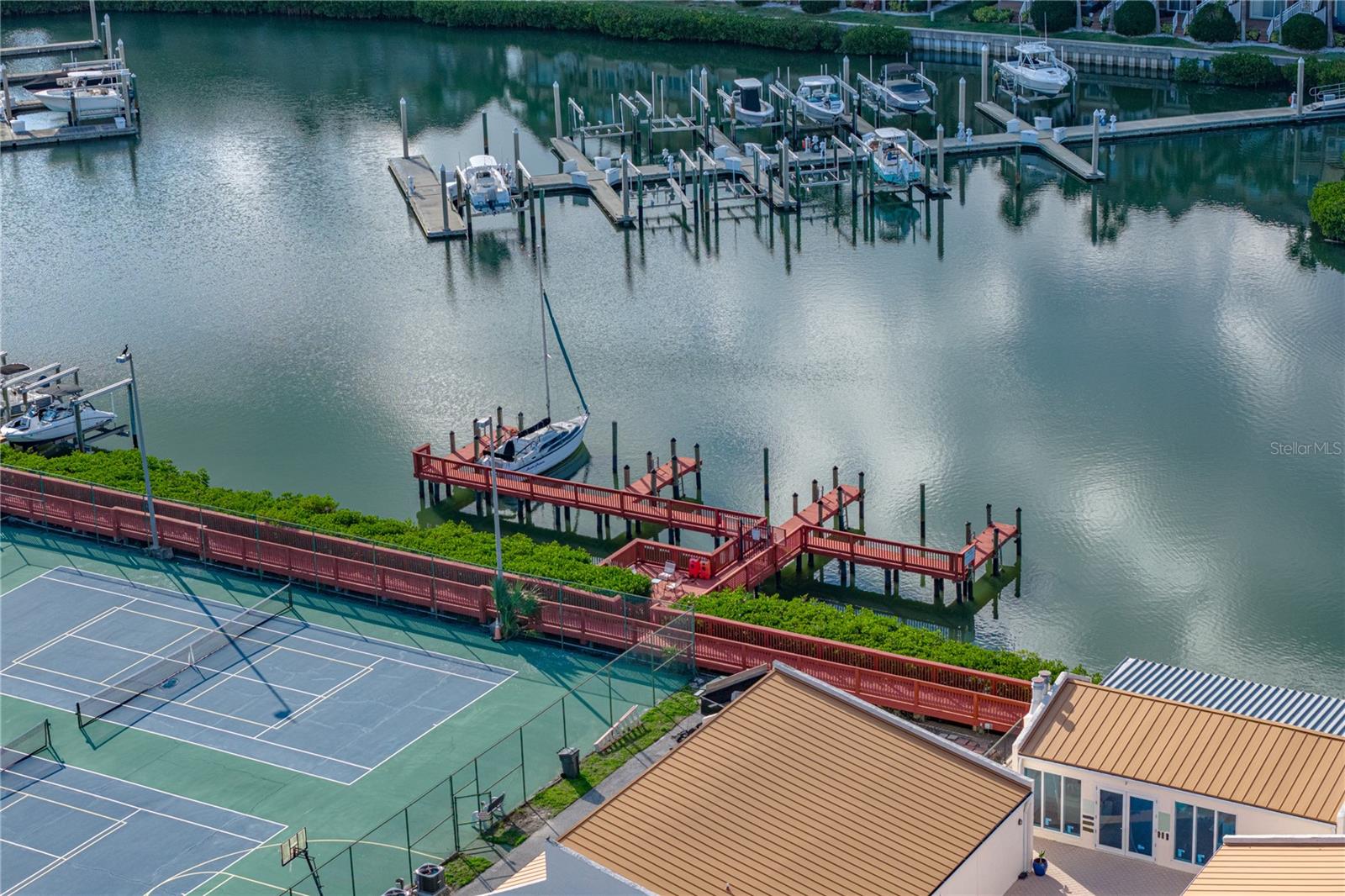 Community Clubhouse, Tennis Courts, Extra Boat Slips and Docks