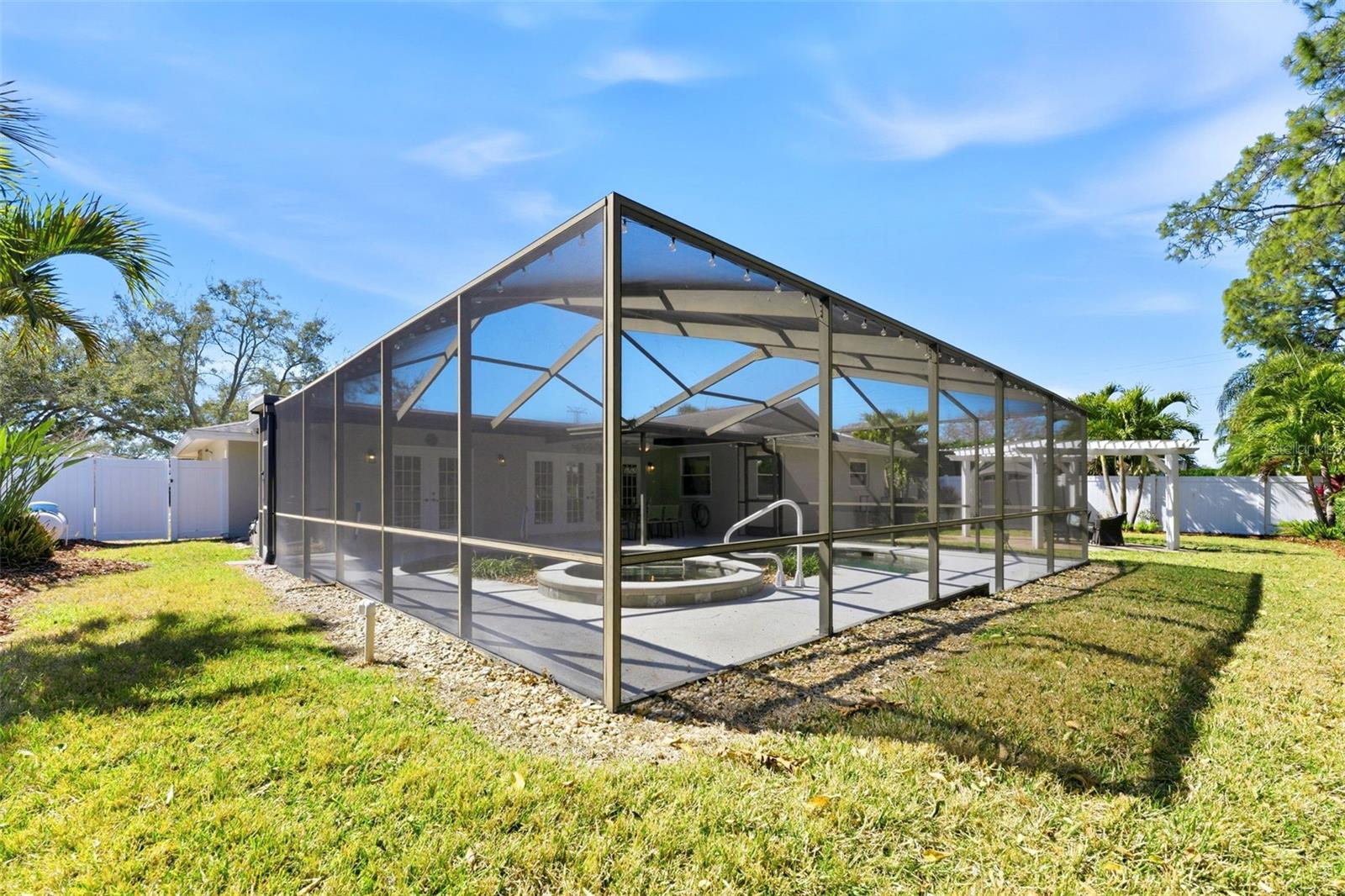 Rear View of Pool Area