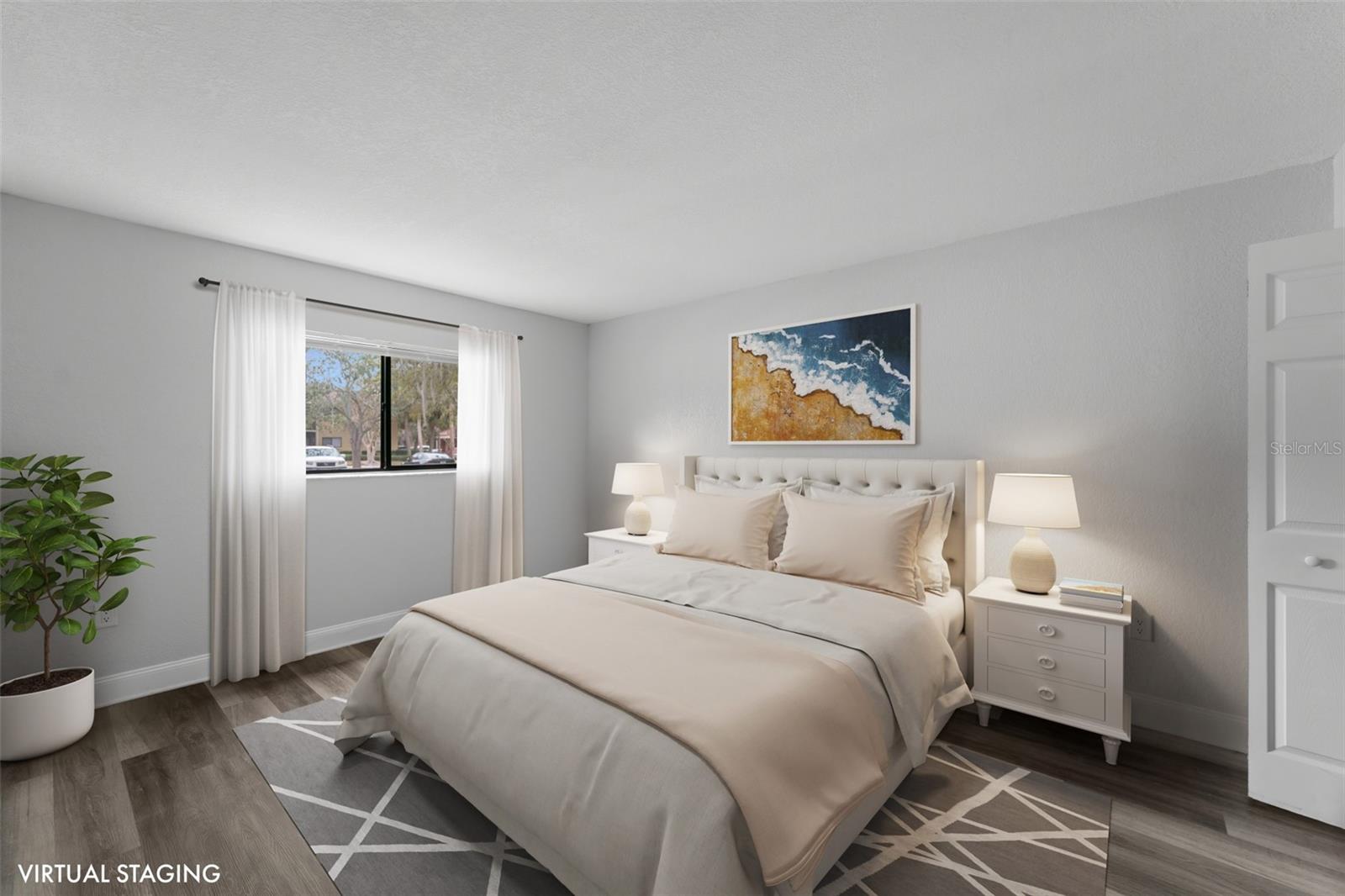 Primary Bedroom Virtual Stage