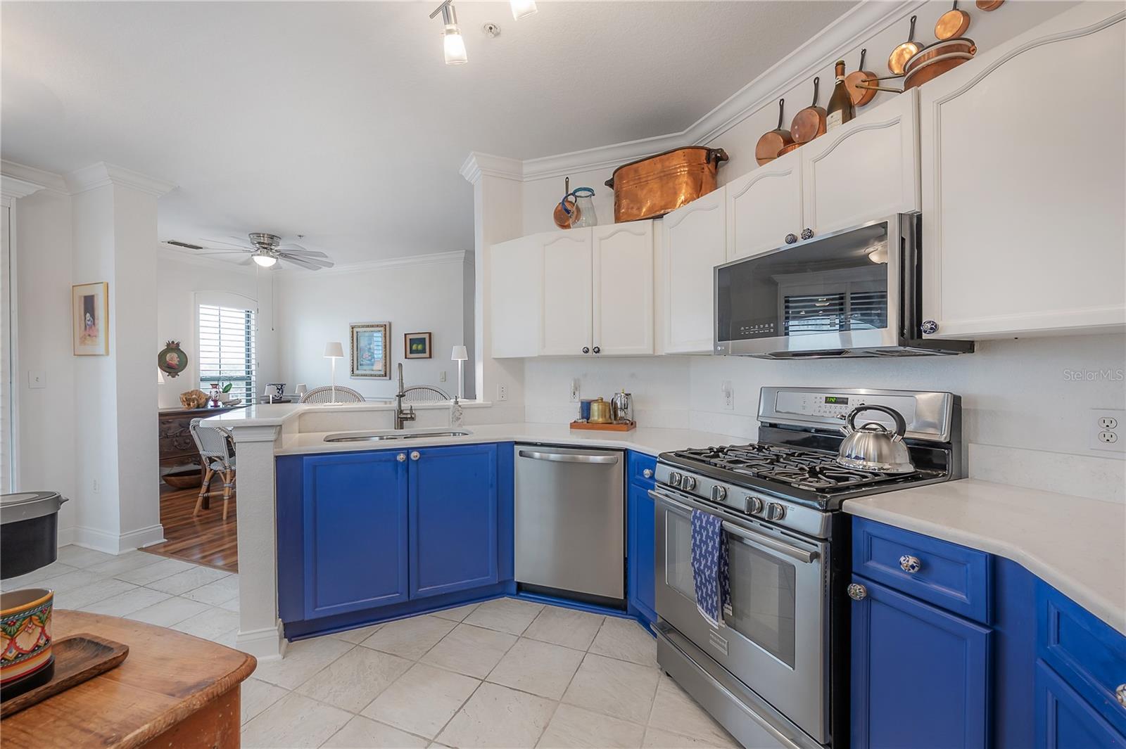 Kitchen overlooking the Dining Room