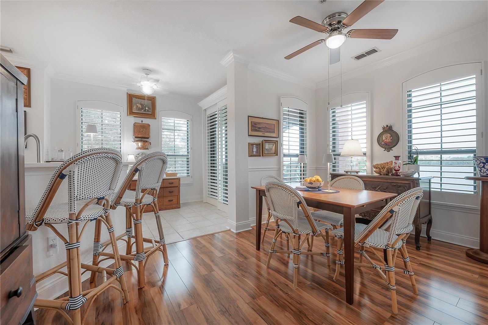 Overlooking the Dining Room and Breakfast Bar
